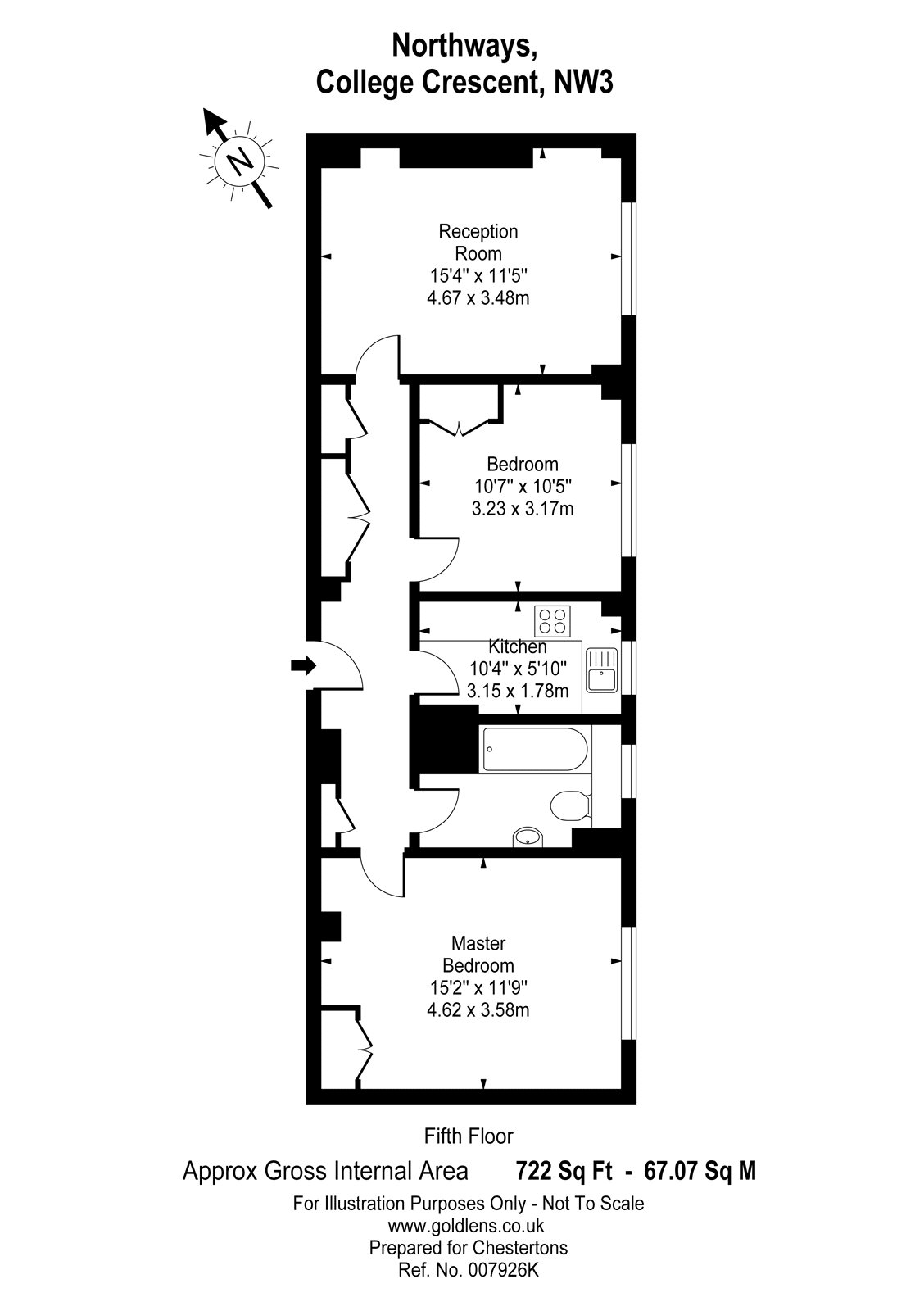 2 Bedrooms Flat to rent in Northways, College Crescent, Swiss Cottage, London NW3