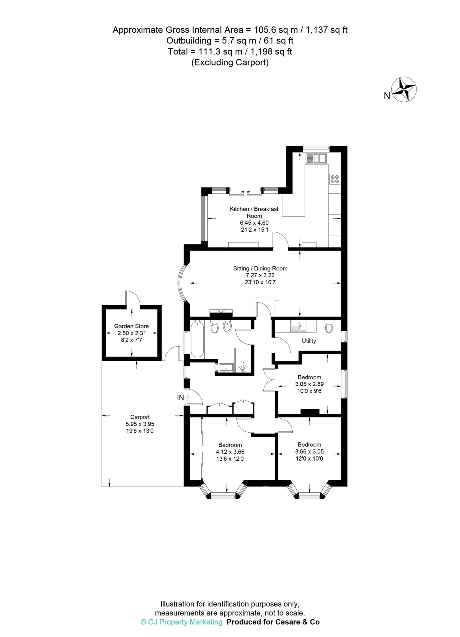 25, Upper Icknield Way, Aylesbury floorplan