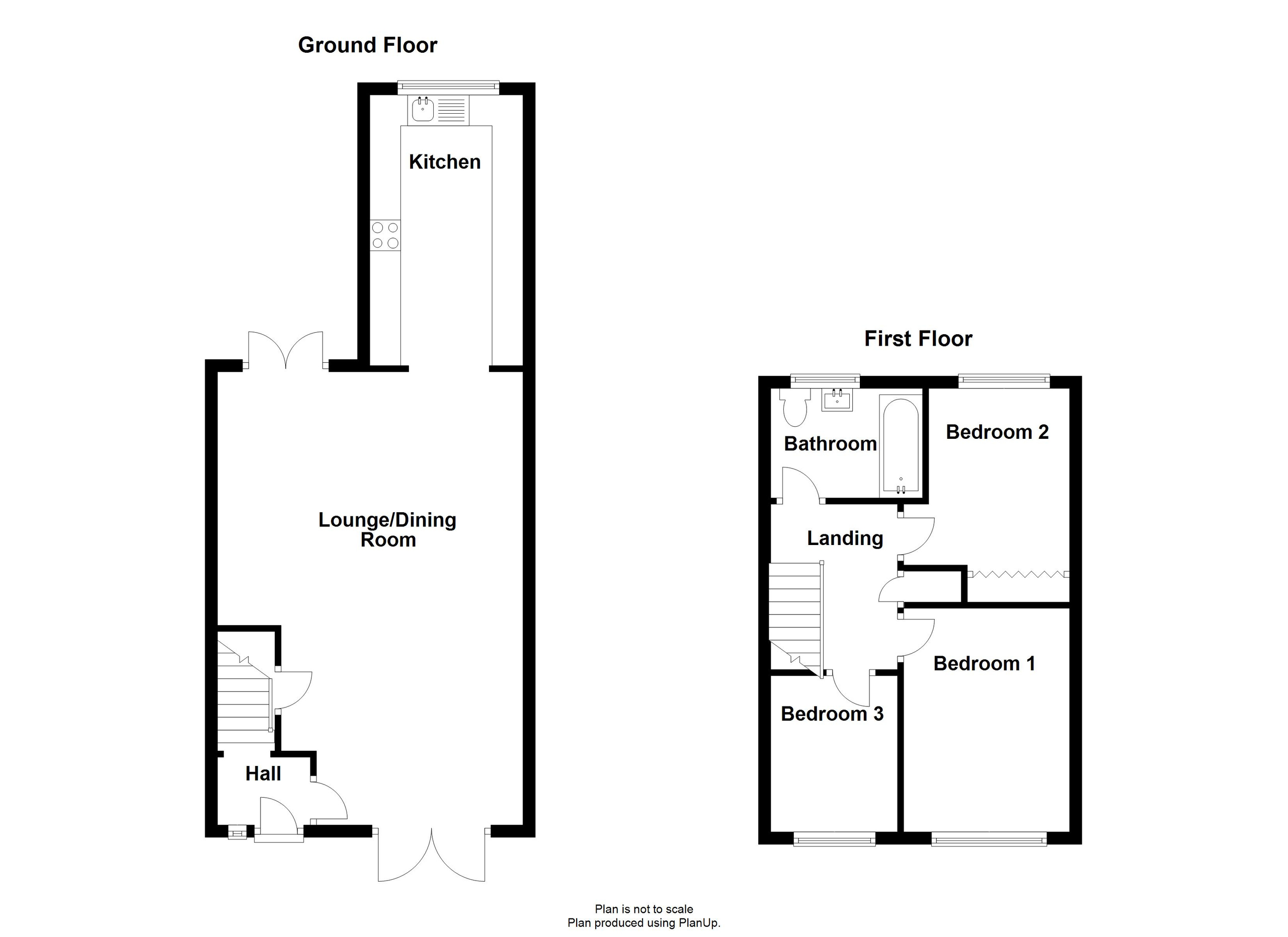 75 Brecon Rise, Merthyr Tydfil floorplan