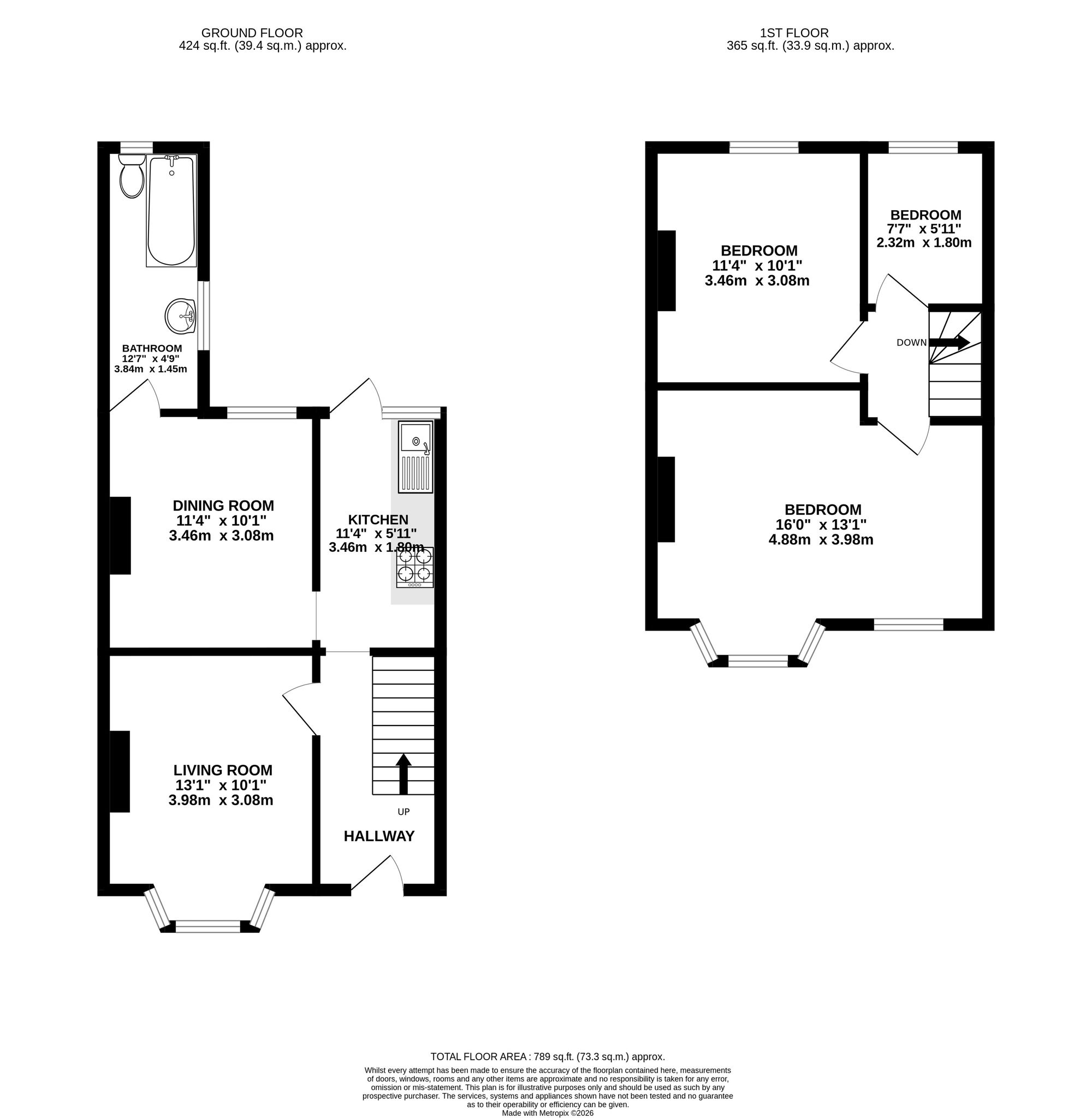 15 Woodland Road, Newport floorplan