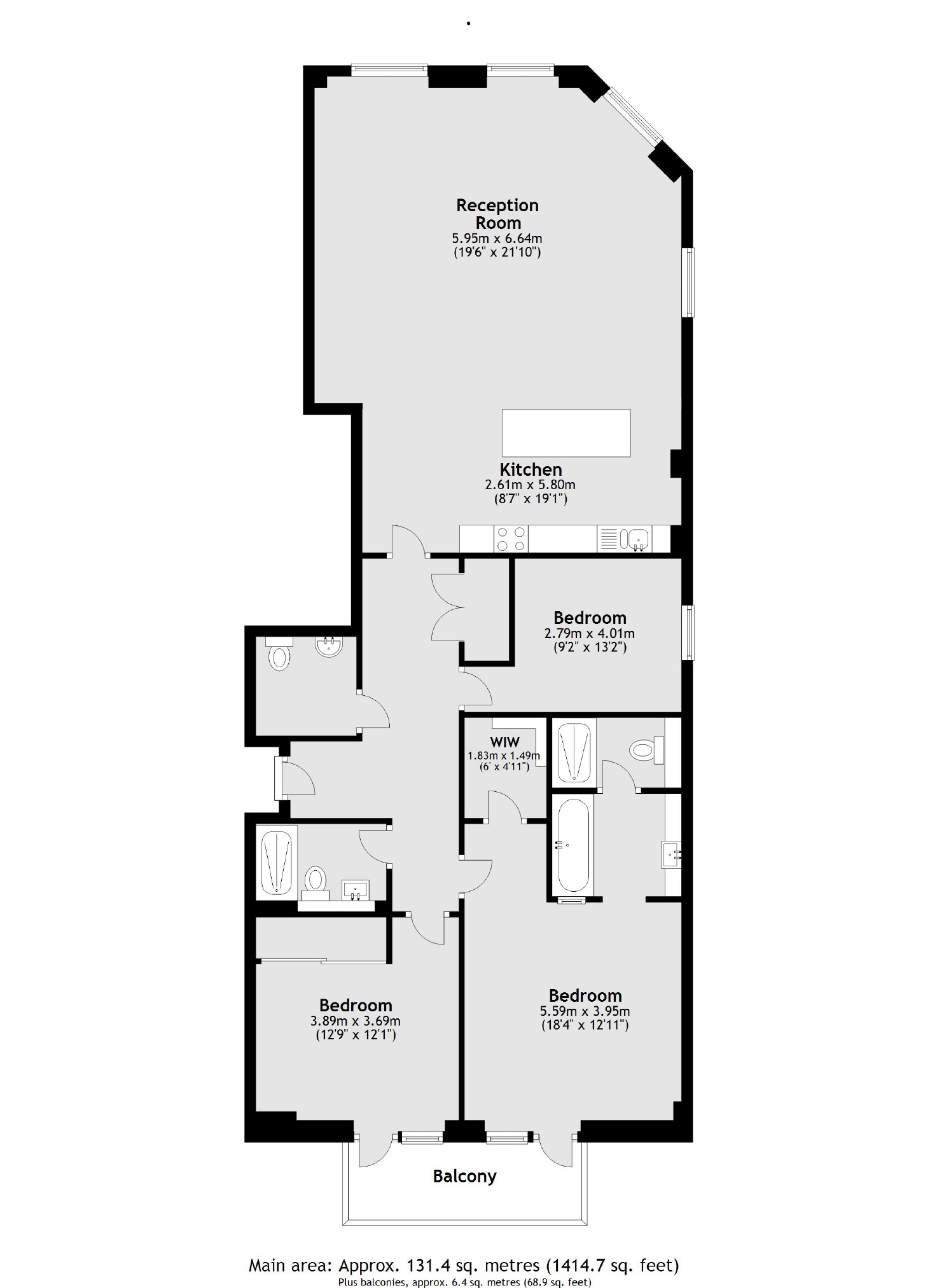 Hereford Road, London floorplan