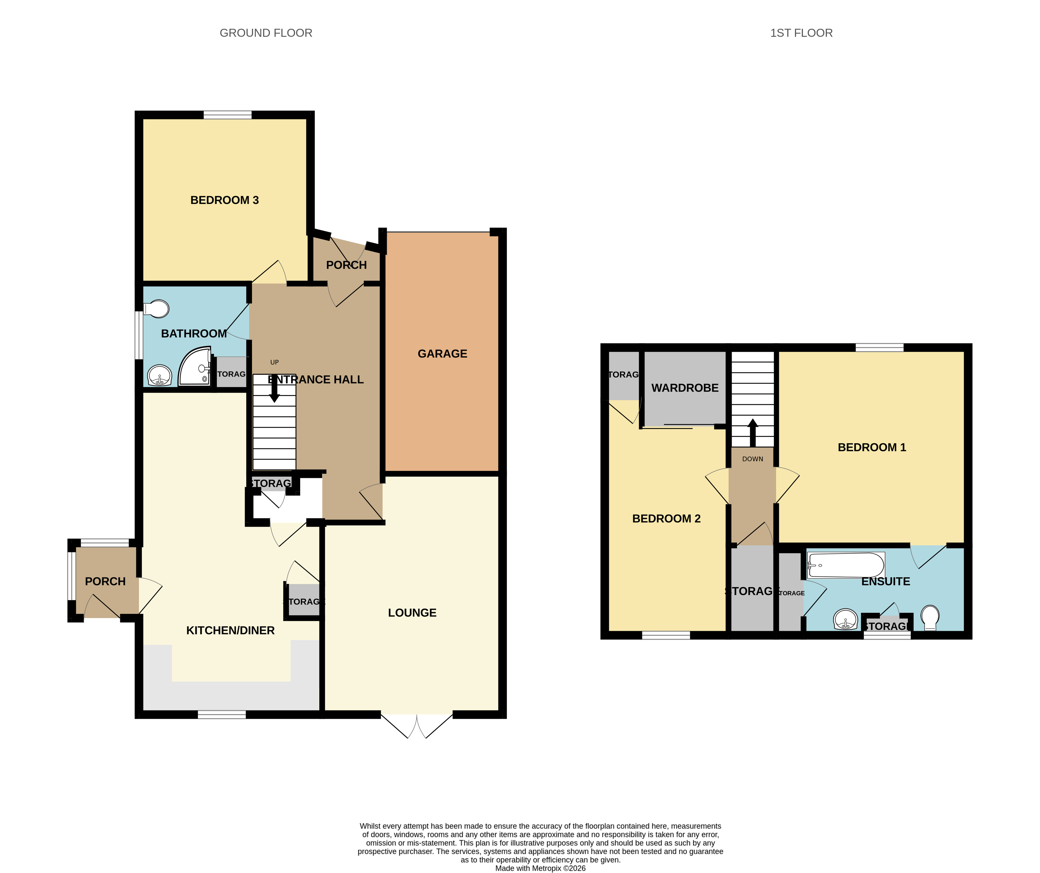 4, Knoll Close, Burntwood floorplan