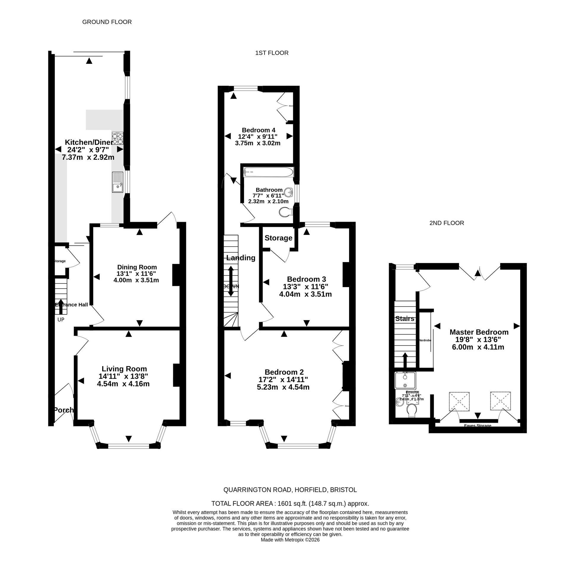 44 Quarrington Road, Bristol floorplan