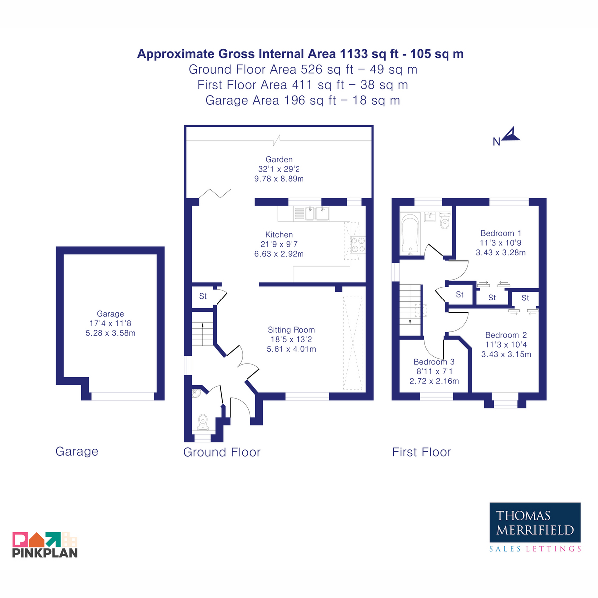 11, Knollys Close, Abingdon floorplan