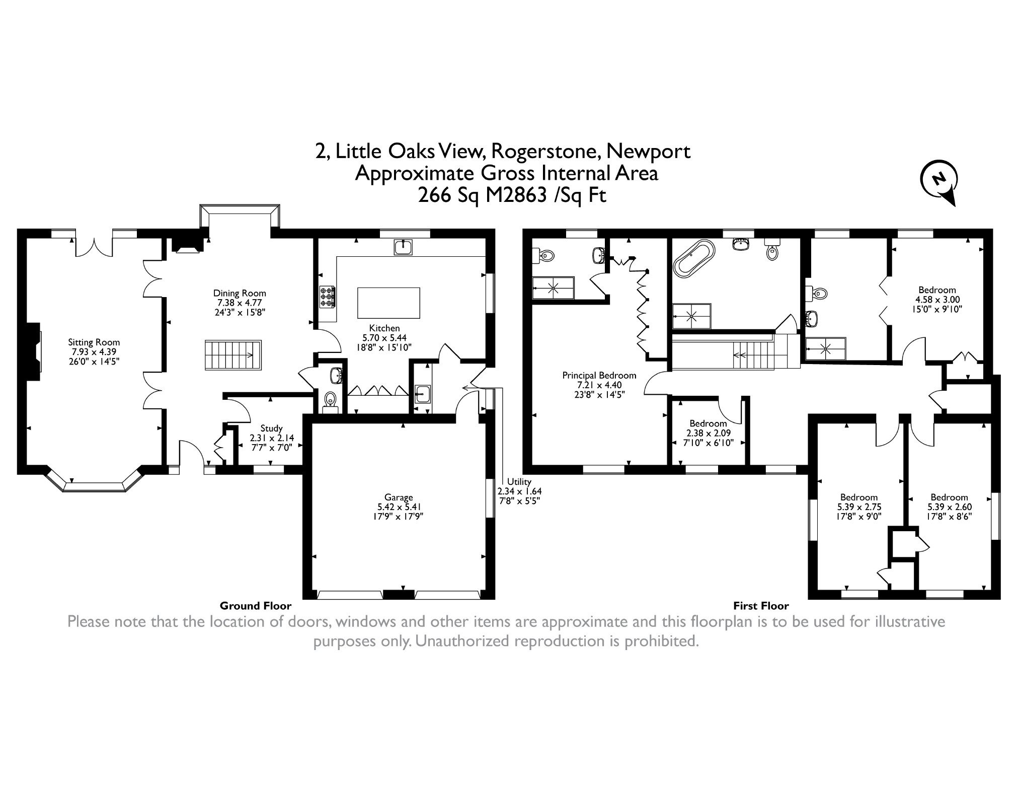 2, Little Oaks View, Rogerstone floorplan