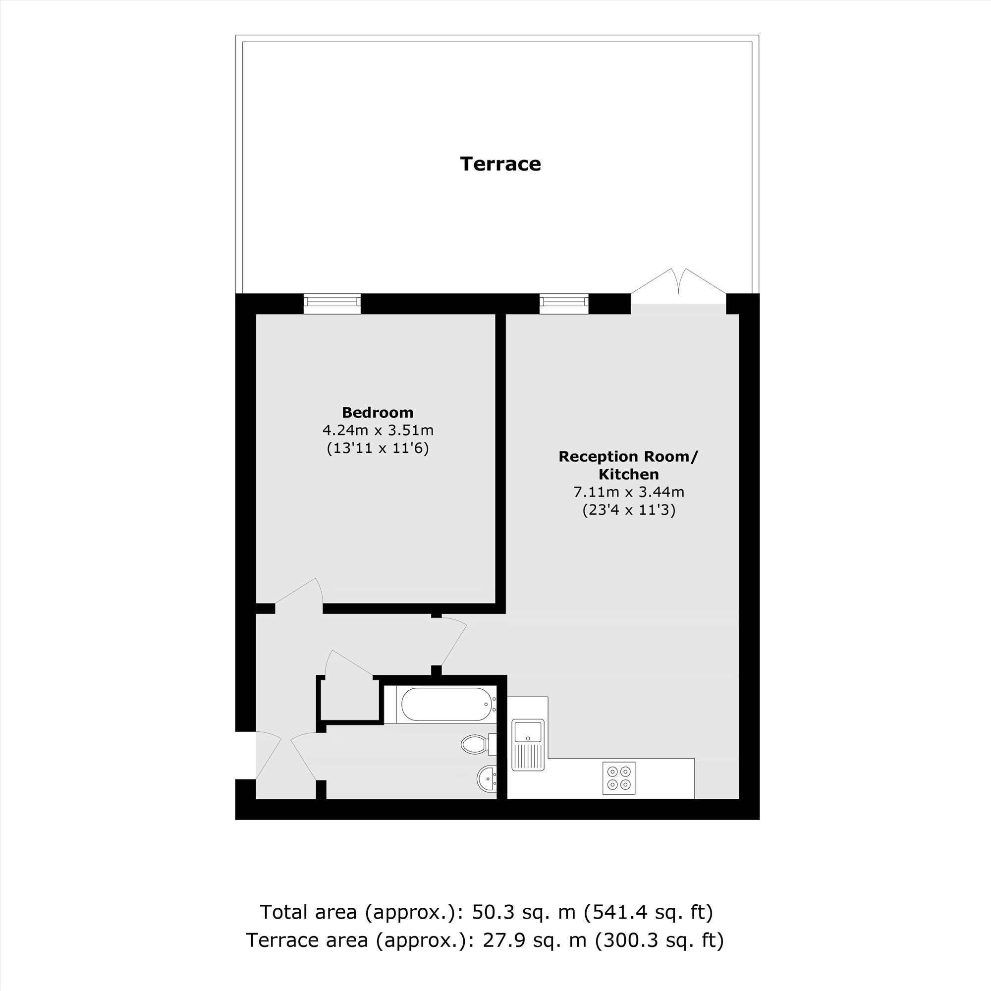 Flat 2, 15A, High Street, Weybridge floorplan