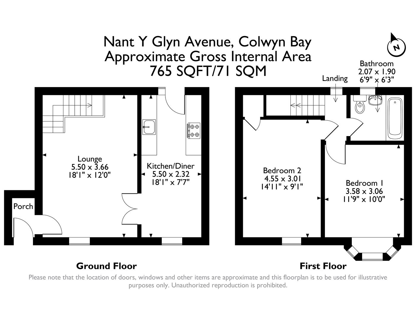 3, Nant Y Glyn Avenue, Colwyn Bay floorplan