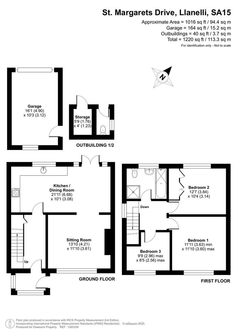 1, St. Margarets Drive, Llanelli floorplan
