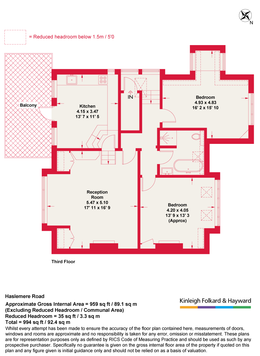 Haslemere Road, London floorplan