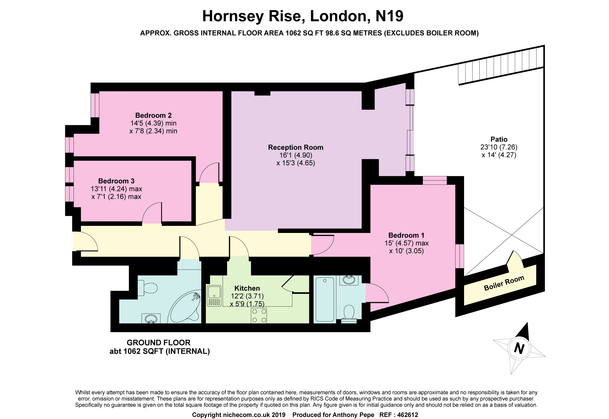 3 Bedrooms Flat for sale in Hornsey Rise, Crouch End, London N19