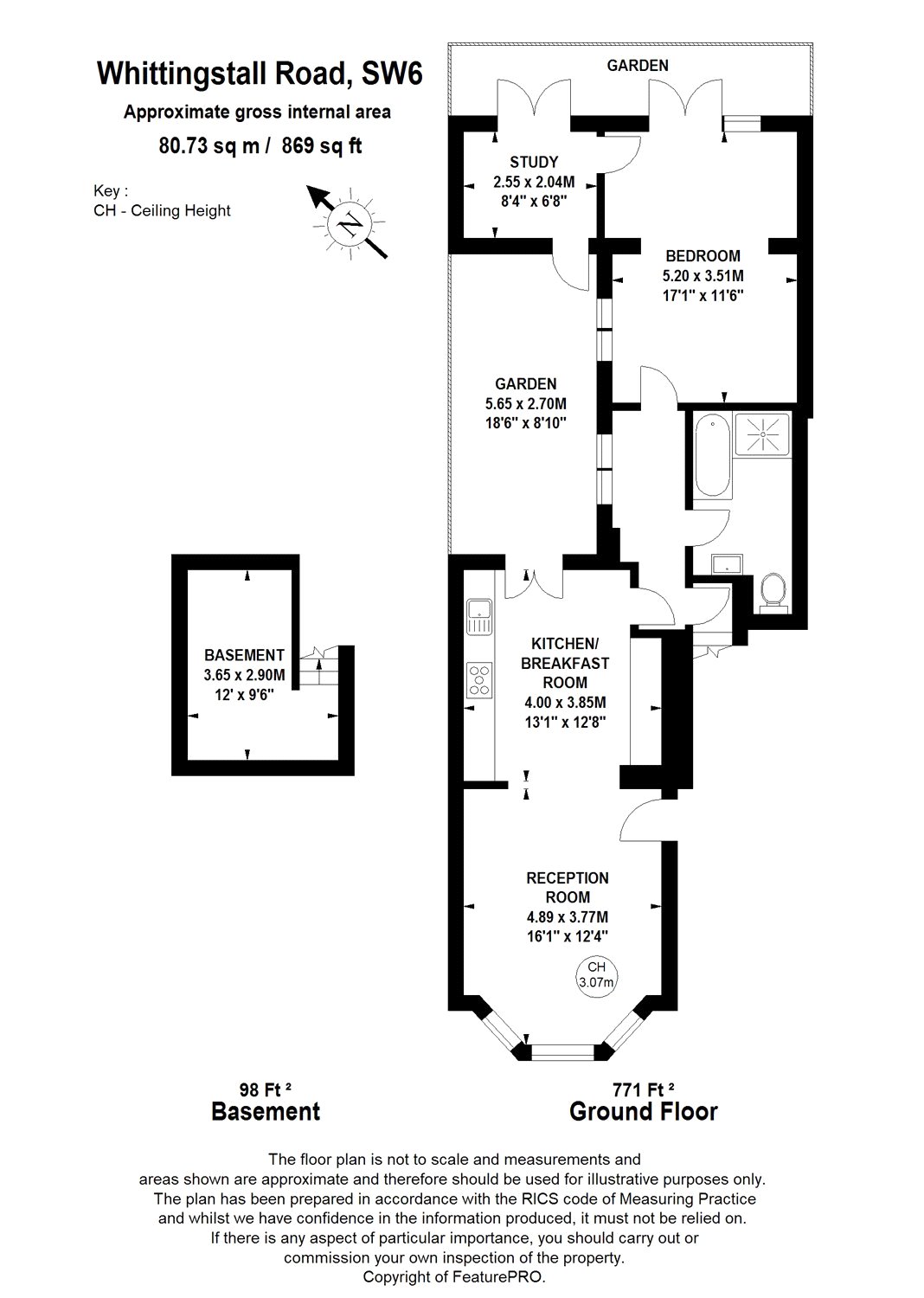 2 Bedrooms Flat to rent in Whittingstall Road, Fulham, London SW6