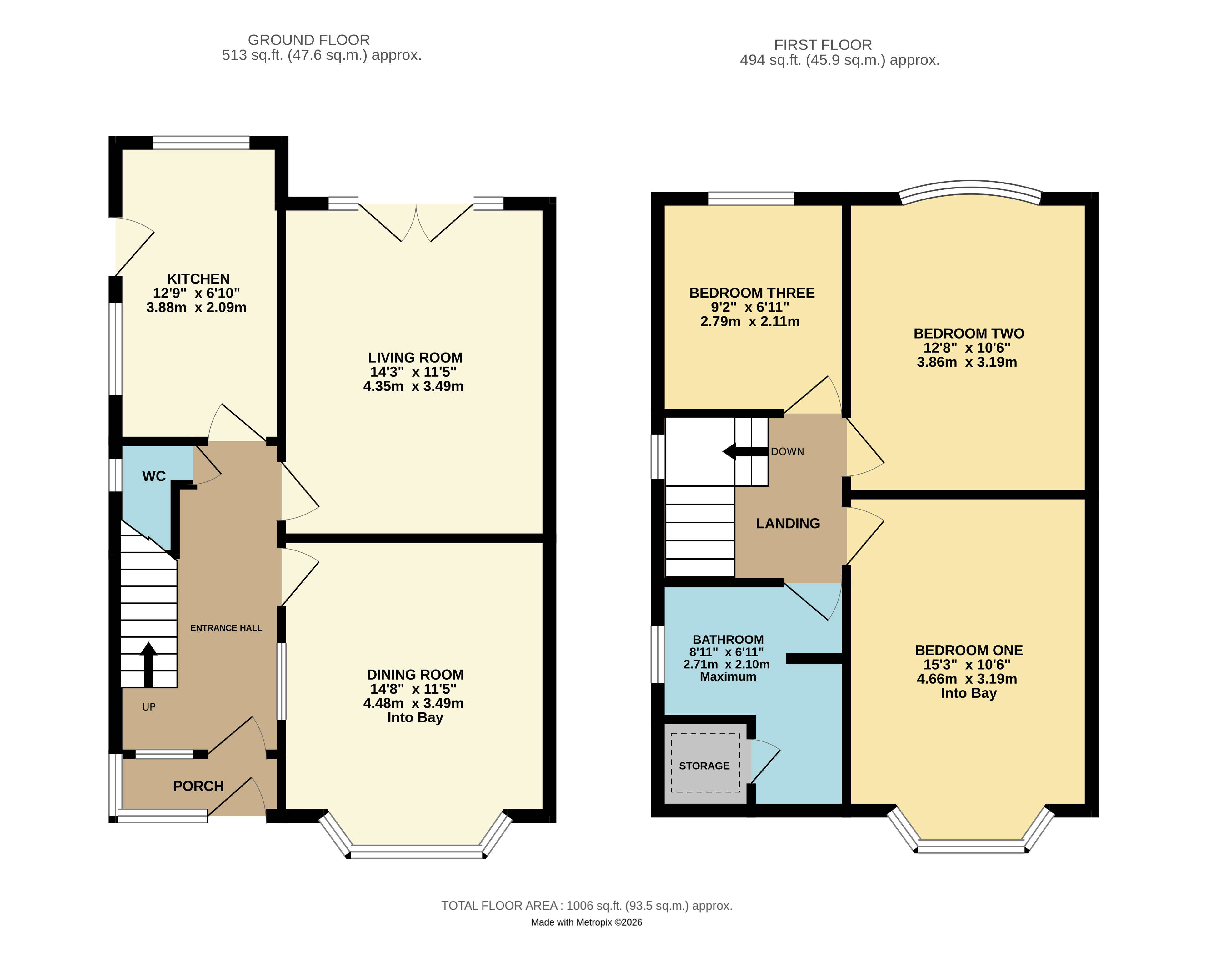 93, Burnside Drive, Manchester floorplan