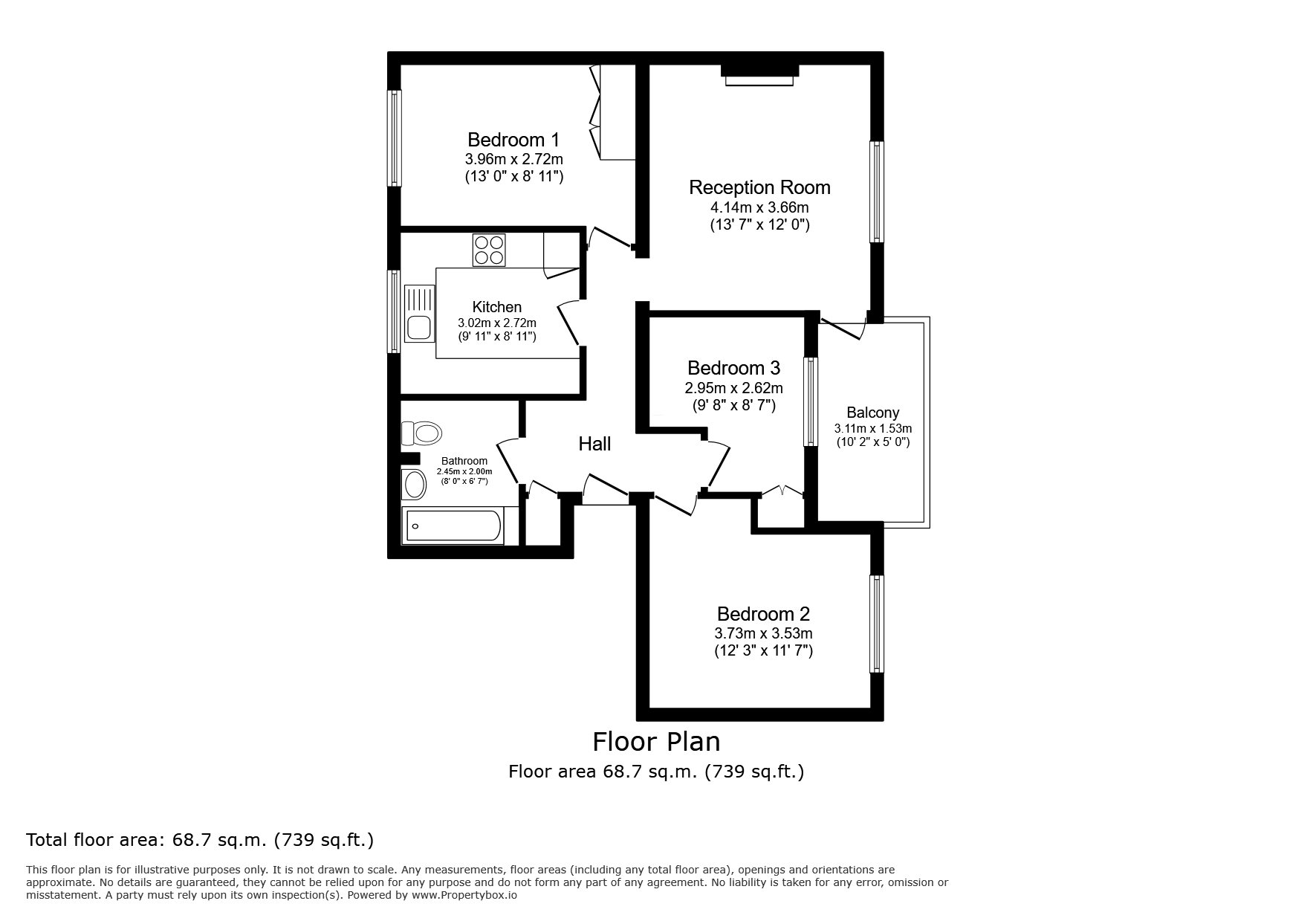 17, Darrell Close, Slough floorplan
