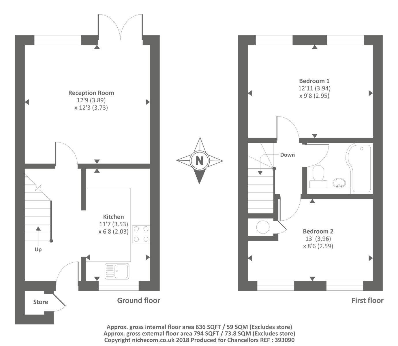 2 Bedrooms End terrace house for sale in Tamworth, Bracknell RG12