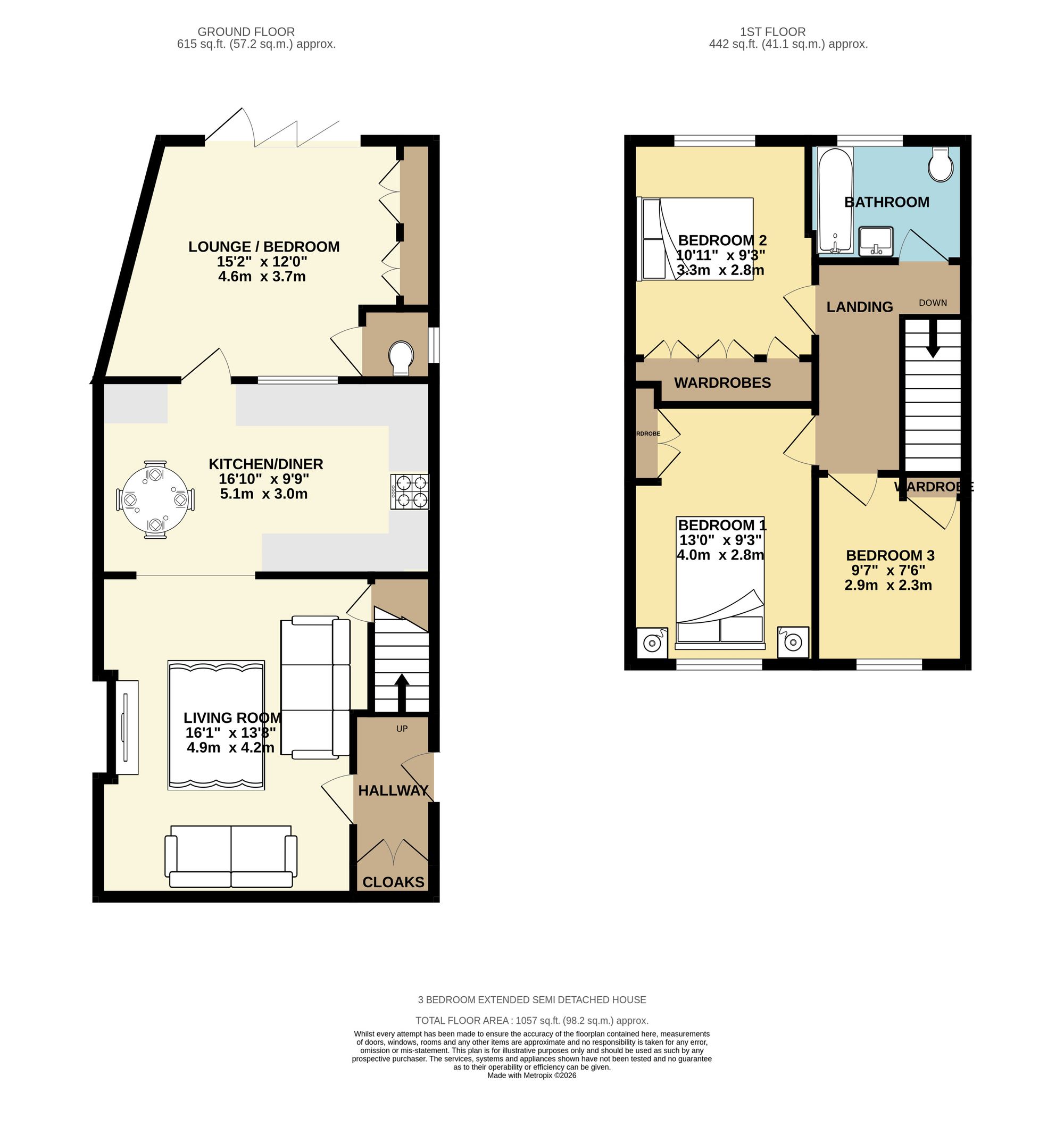 140 Bowhill Grove, Leicester floorplan