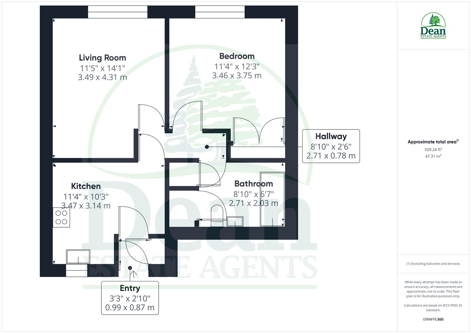 Flat 5, Church Road Place, Cinderford floorplan