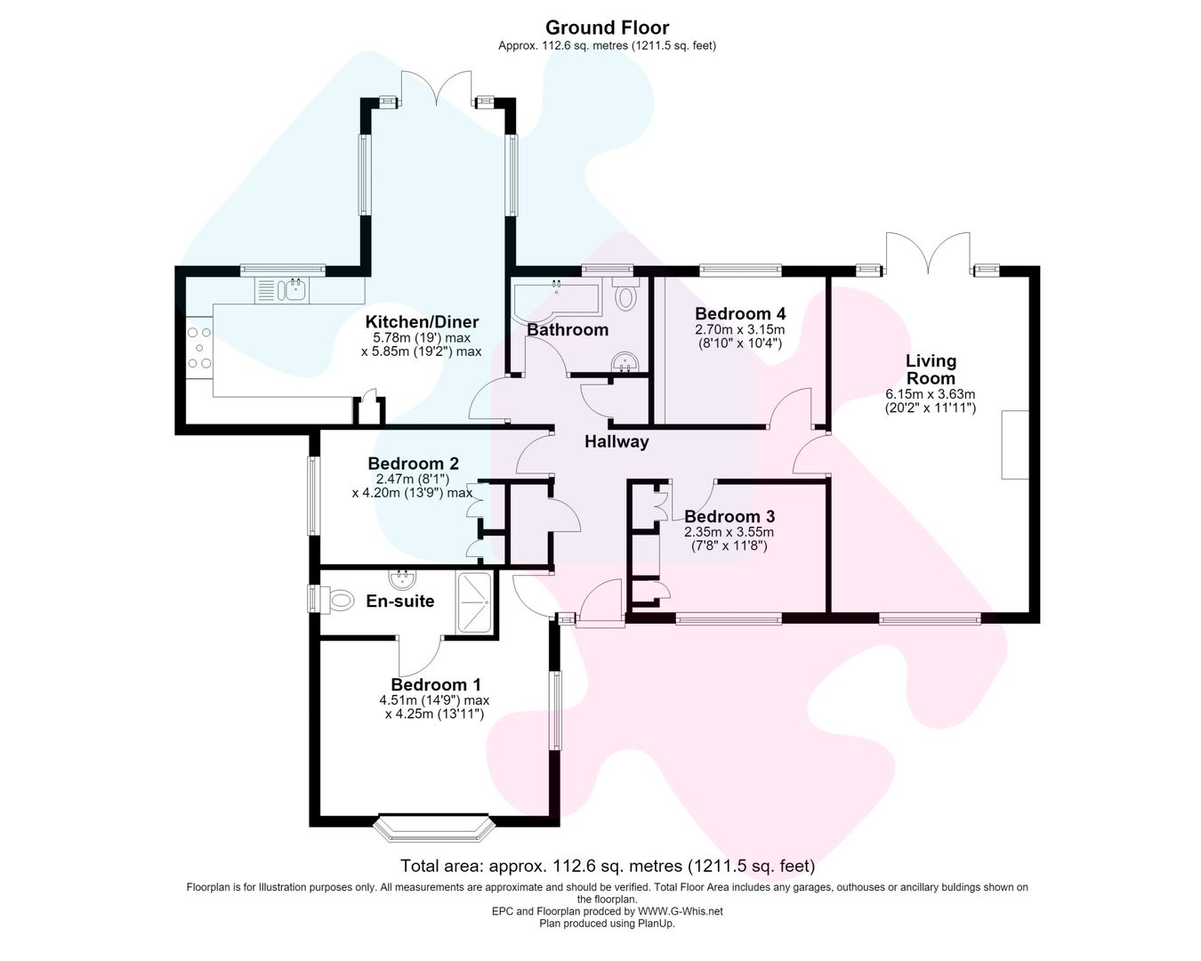 9, Ridgeway Close, LIGHTWATER floorplan