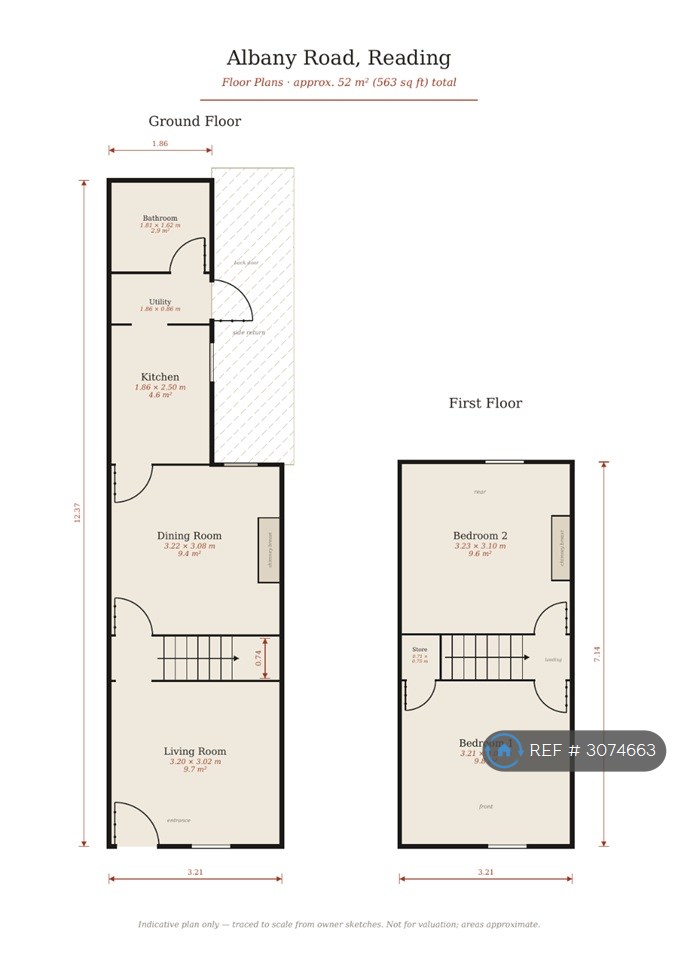Albany Road, Reading floorplan