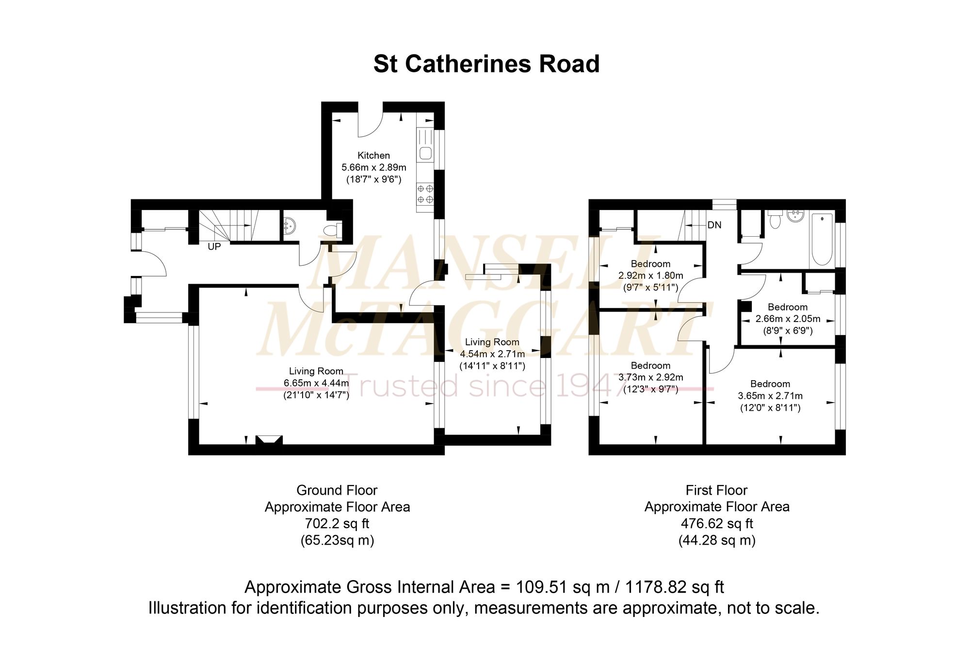 22 St. Catherines Road, Crawley floorplan