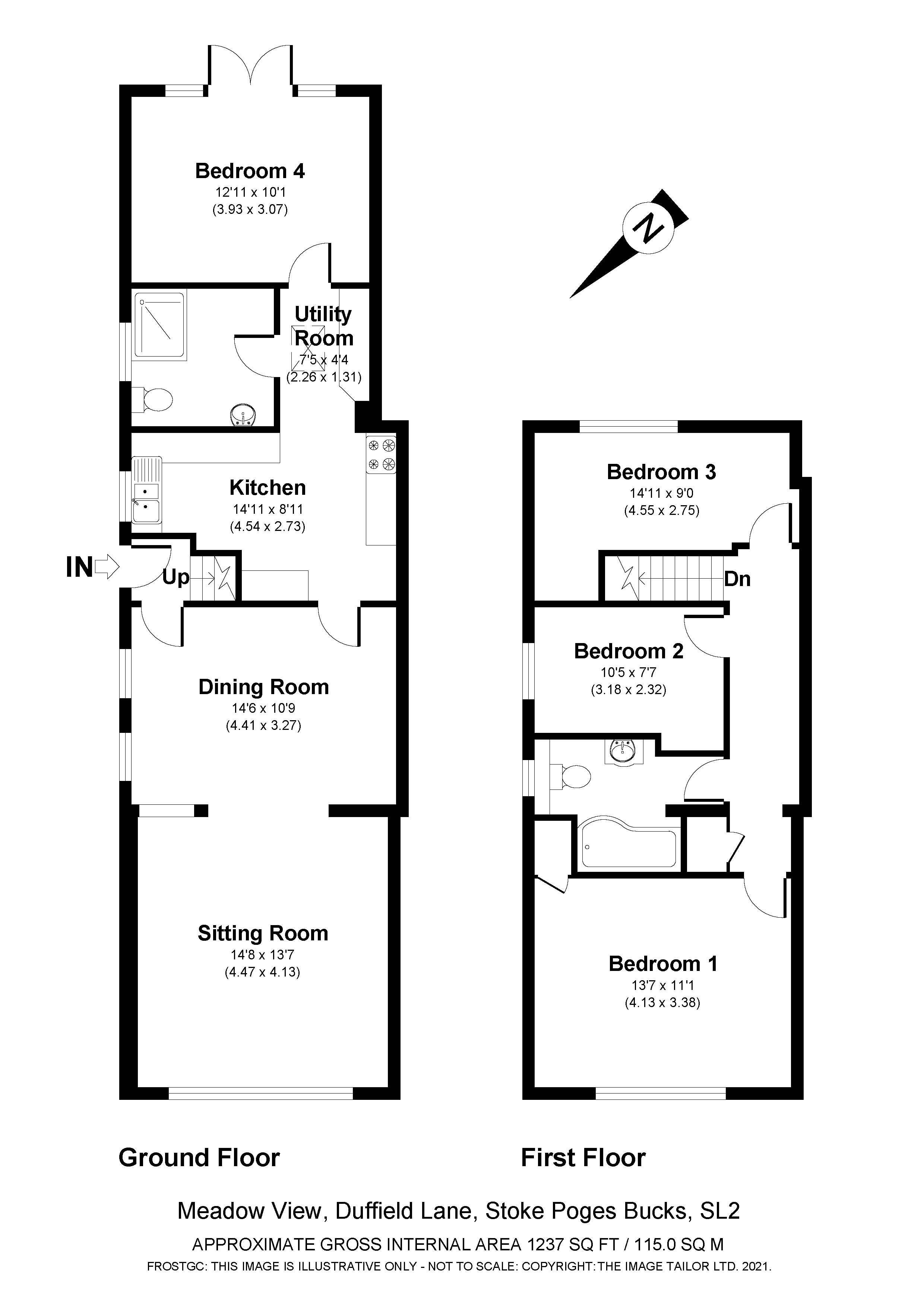Duffield Lane, Stoke Poges, Buckinghamshire SL2, 4 bedroom semi