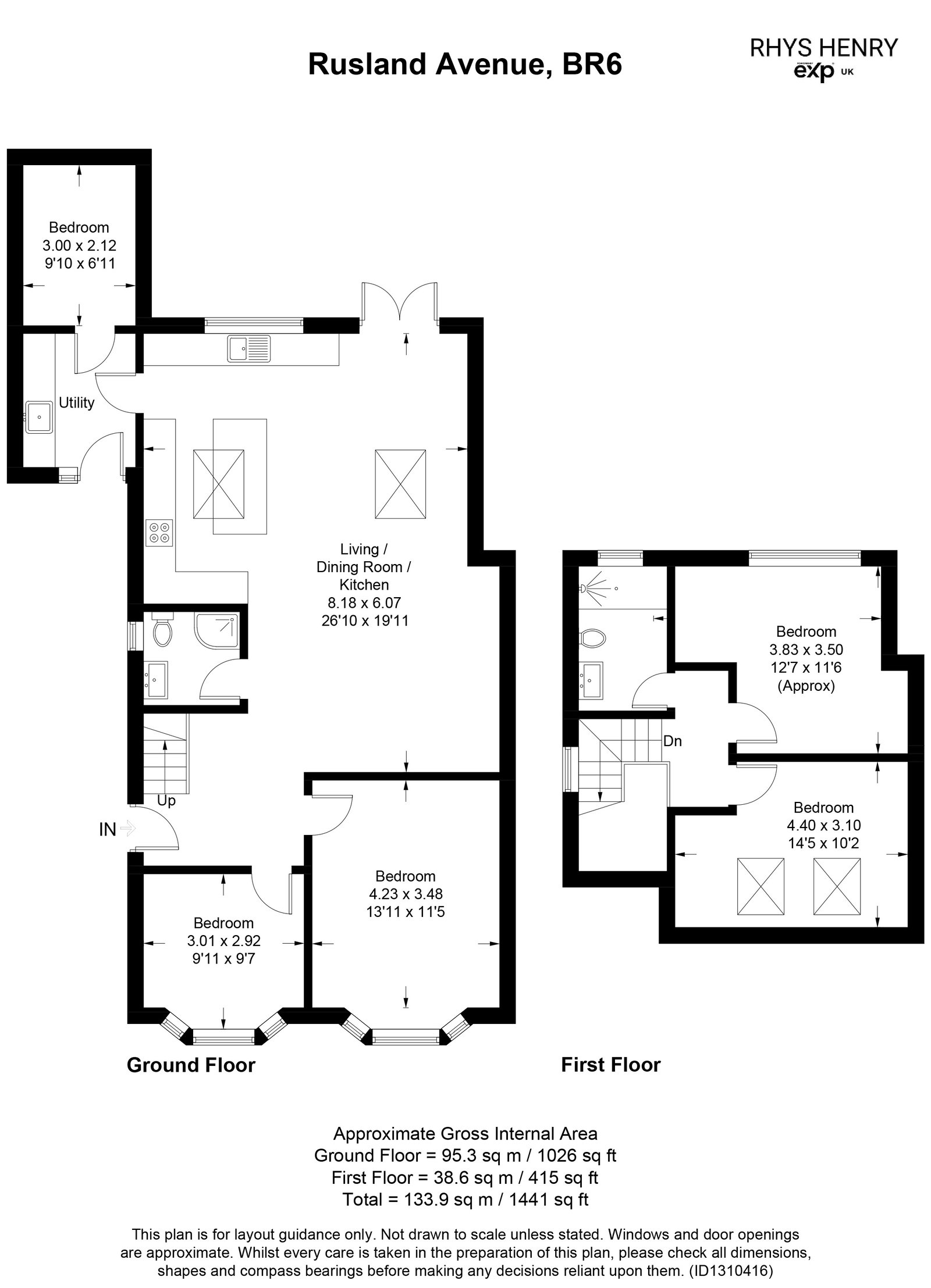 78, Rusland Avenue, Orpington floorplan