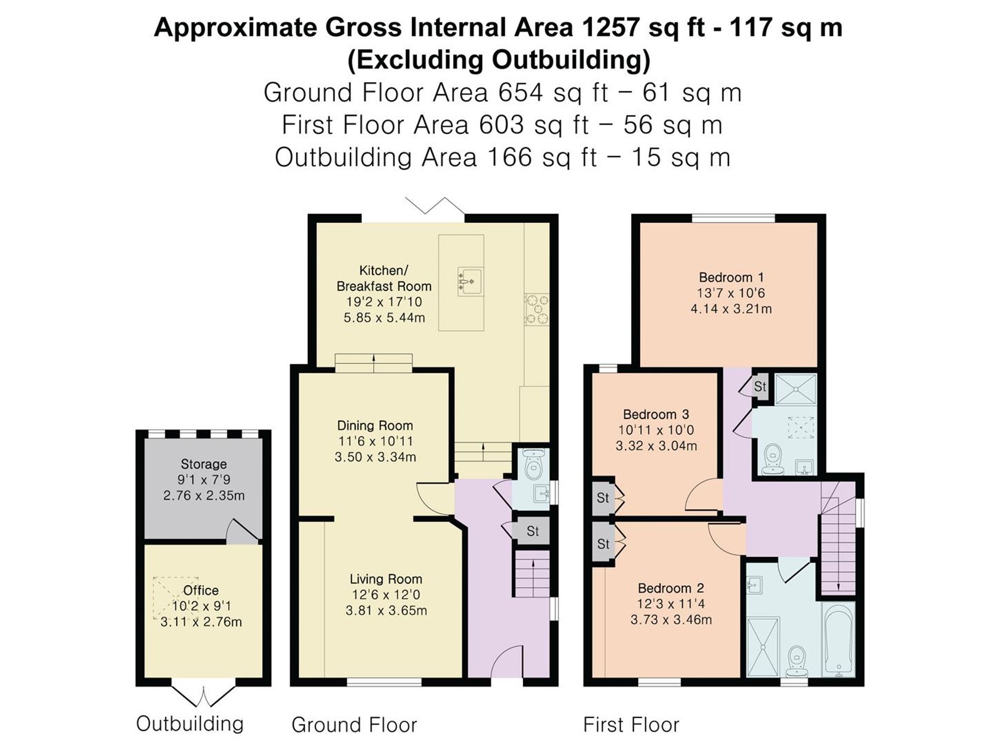 100 North Road, Hertford floorplan