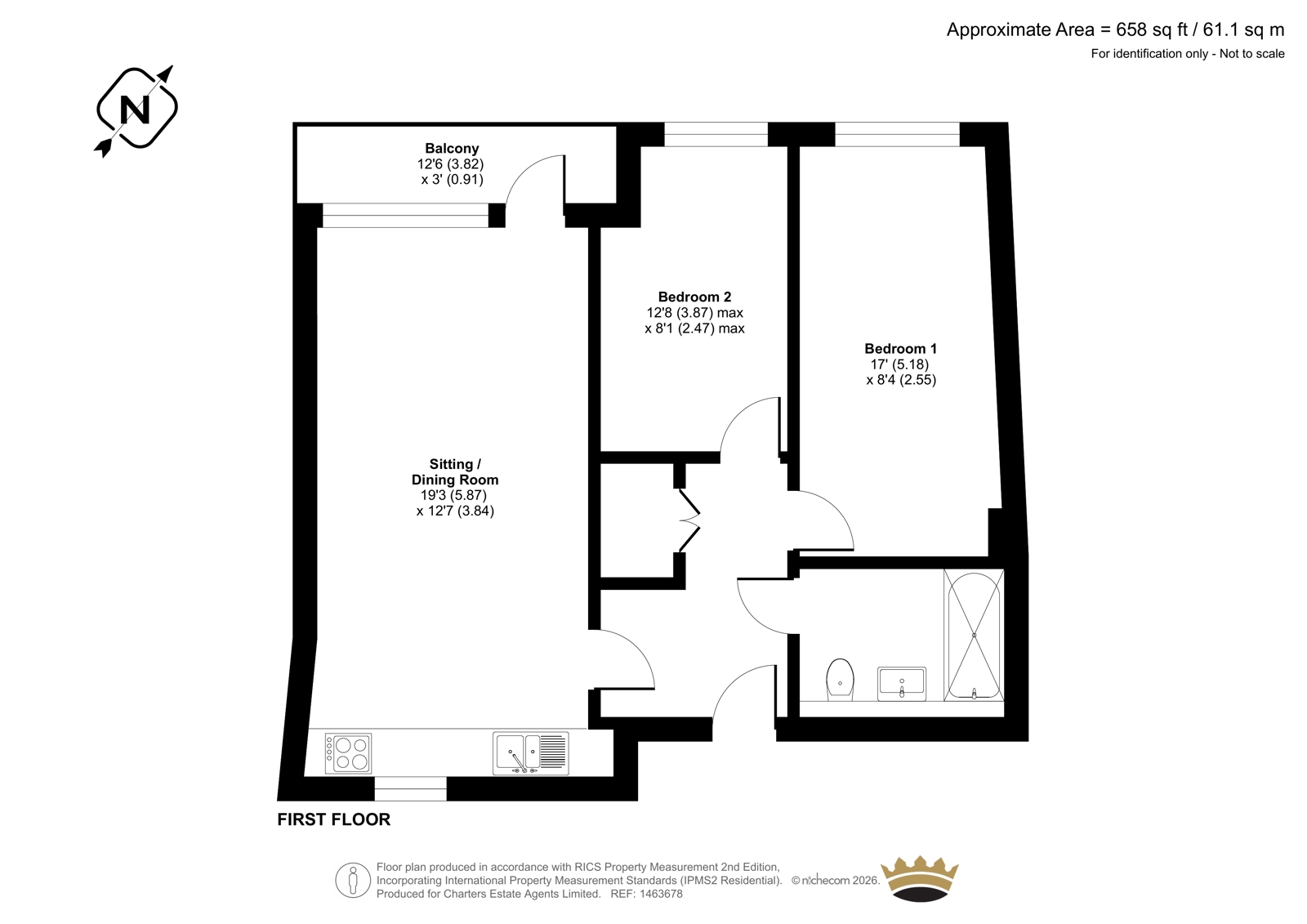 43 Empress Heights,, College Street, Hampshire floorplan
