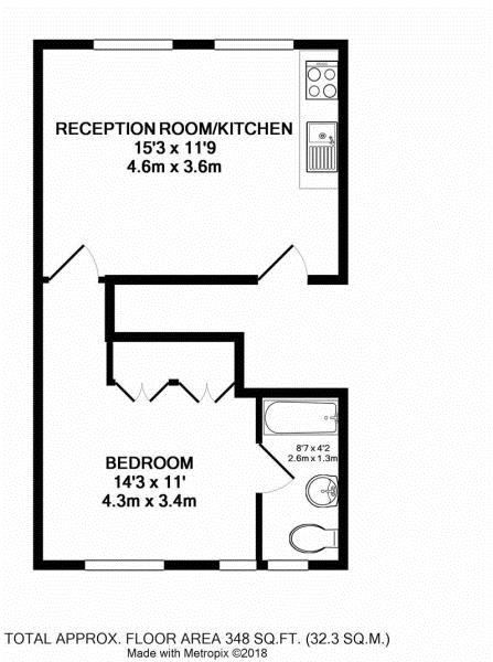 1 Bedrooms Flat to rent in Cecil Road, Hounslow TW3