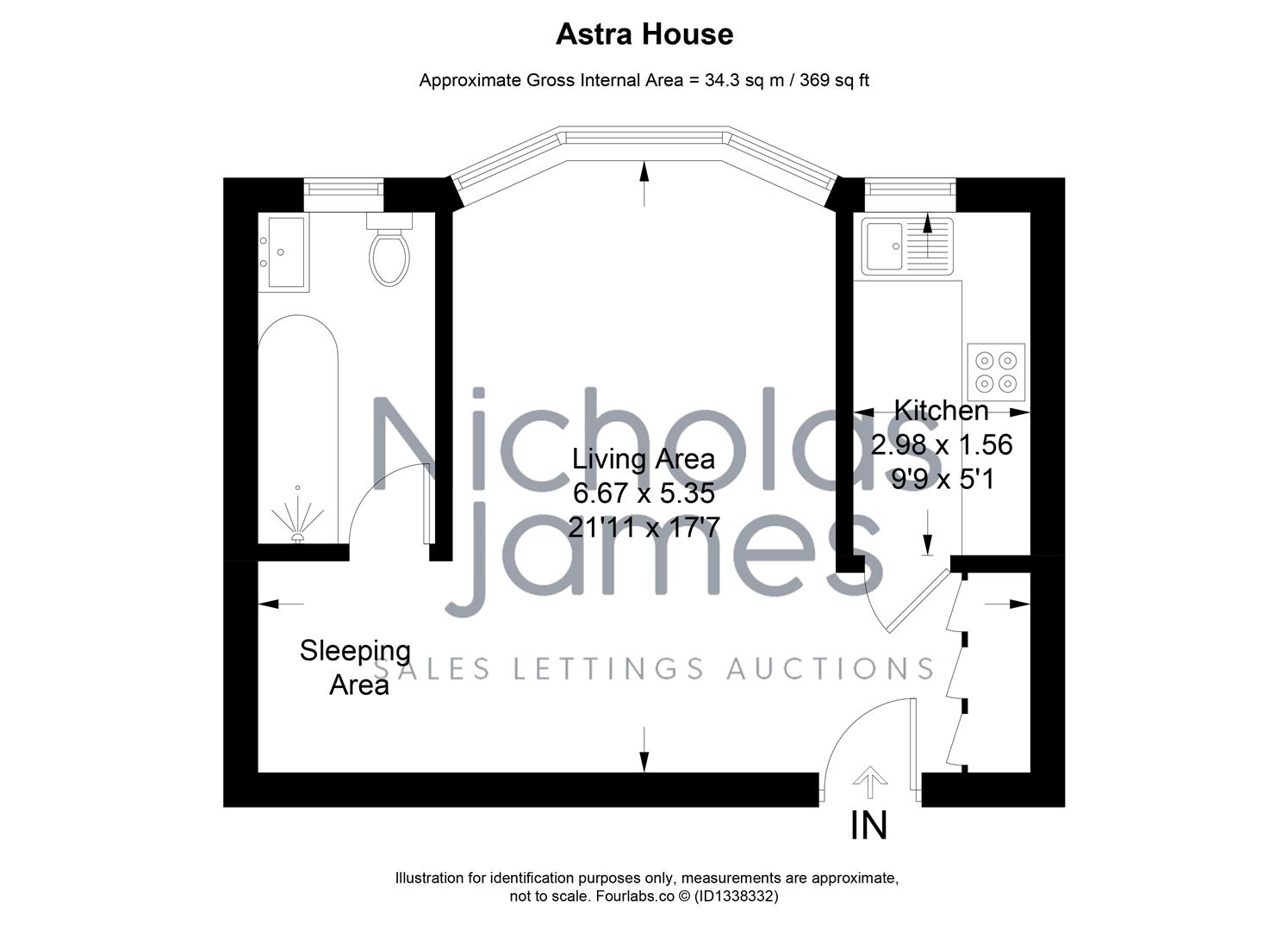 33, Astra House, Kings Road, Brighton floorplan