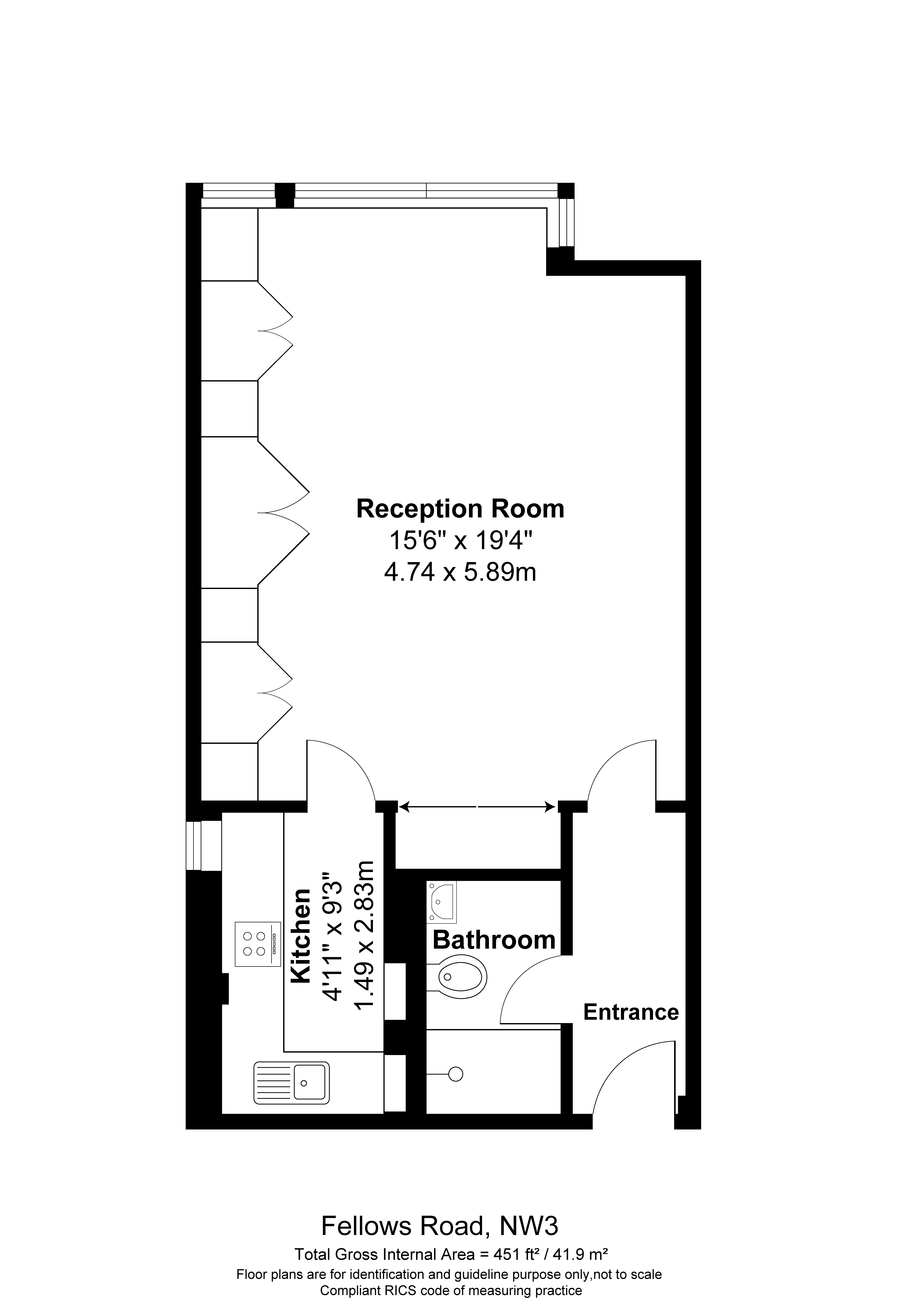 Fellows Road, London floorplan