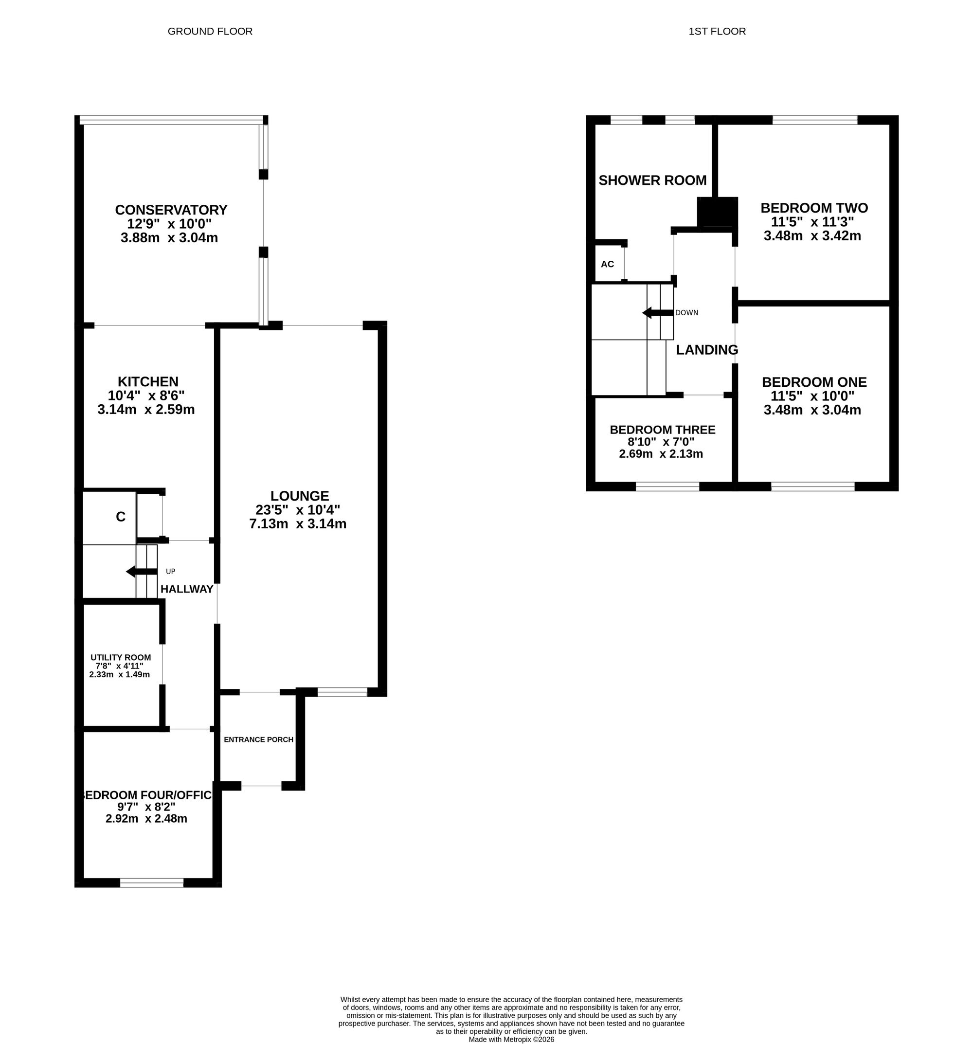 6 Oakley Close, Southampton floorplan