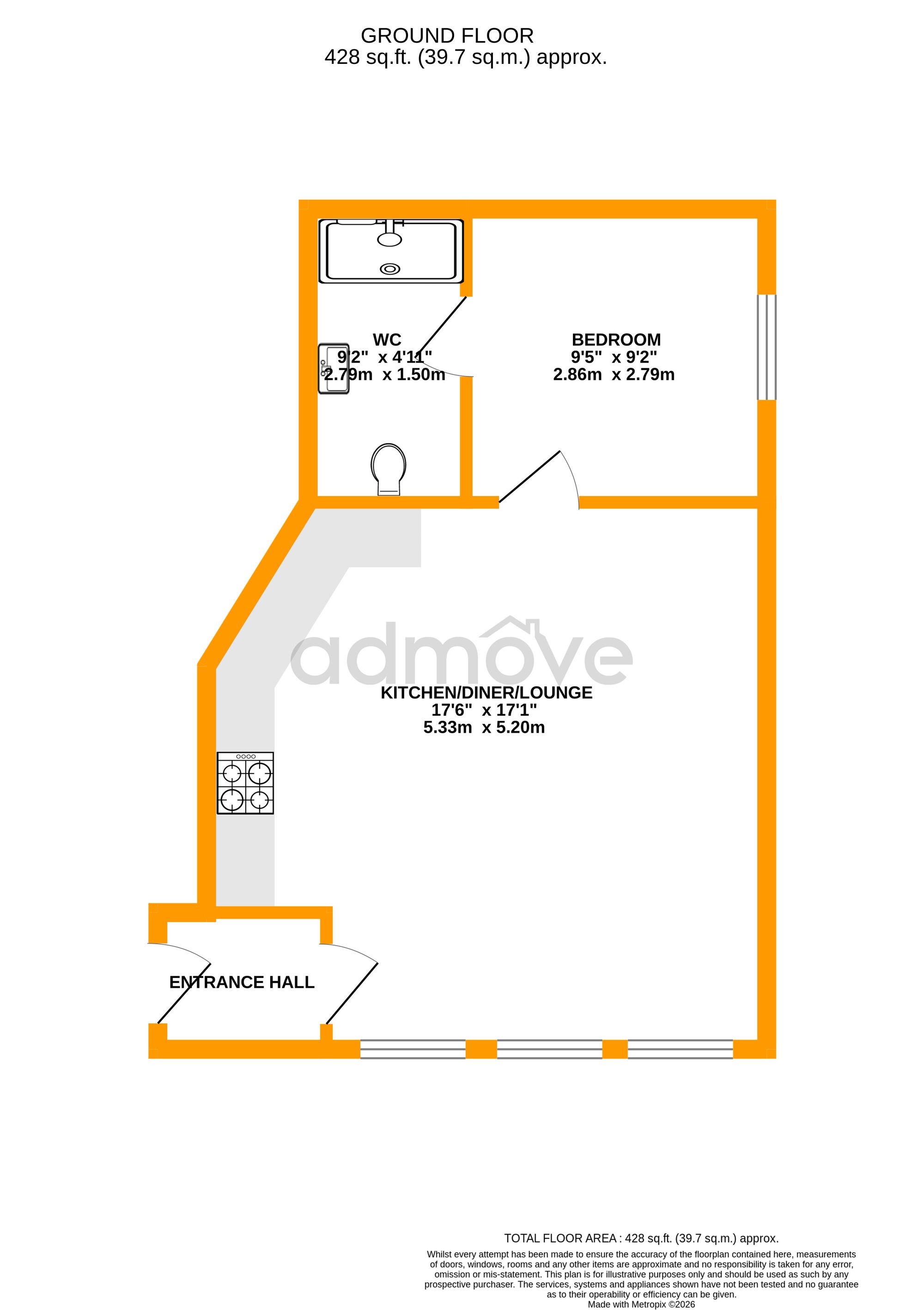 Flat 6 Museum Street, 26 Museum Street, Warrington floorplan