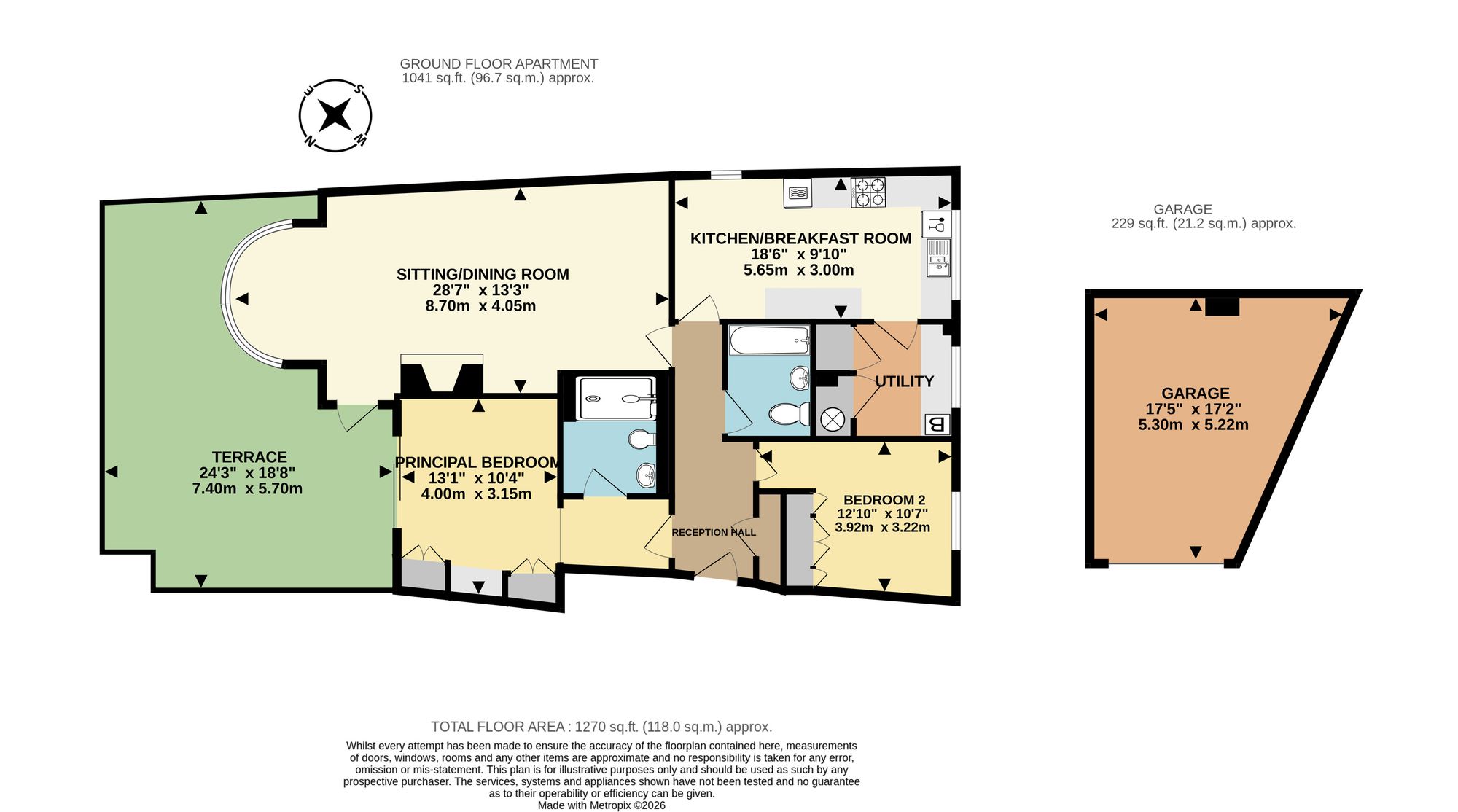 14 Maidencombe House, Torquay floorplan