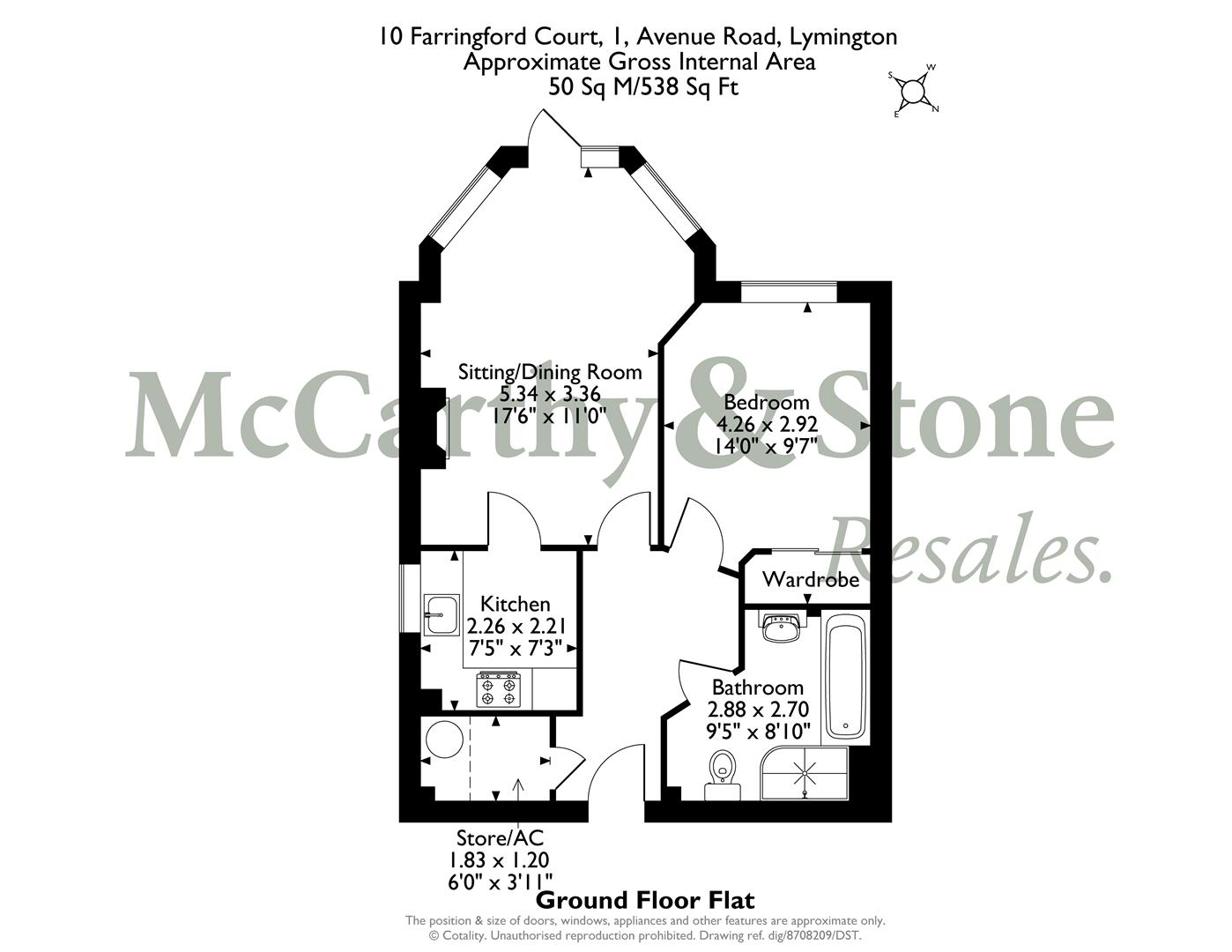 1 Avenue Road, Lymington floorplan