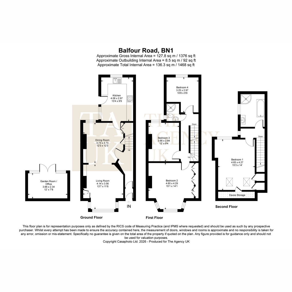 120, Balfour Road, Brighton floorplan