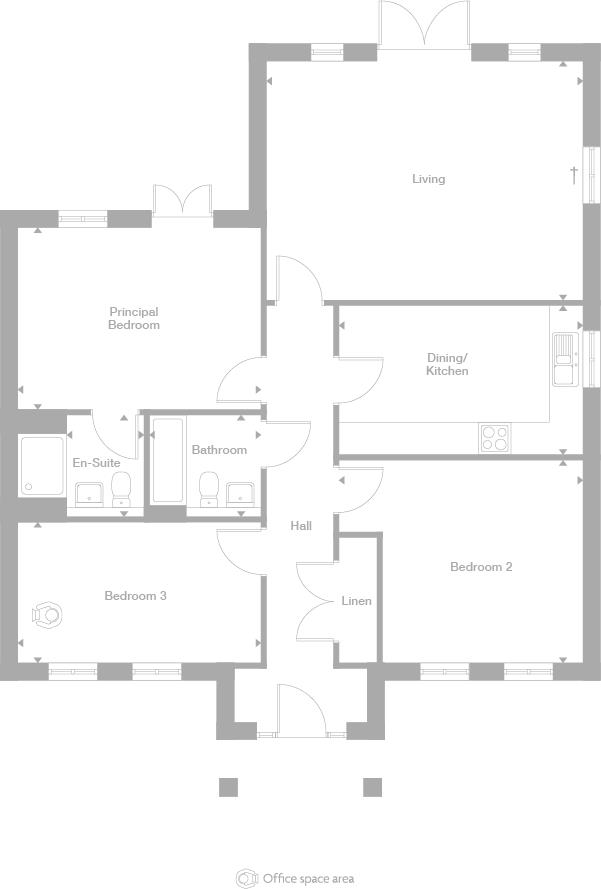 "The Wittering" at Station Road, Oakley, Basingstoke RG23, 3 bedroom bungalow for sale