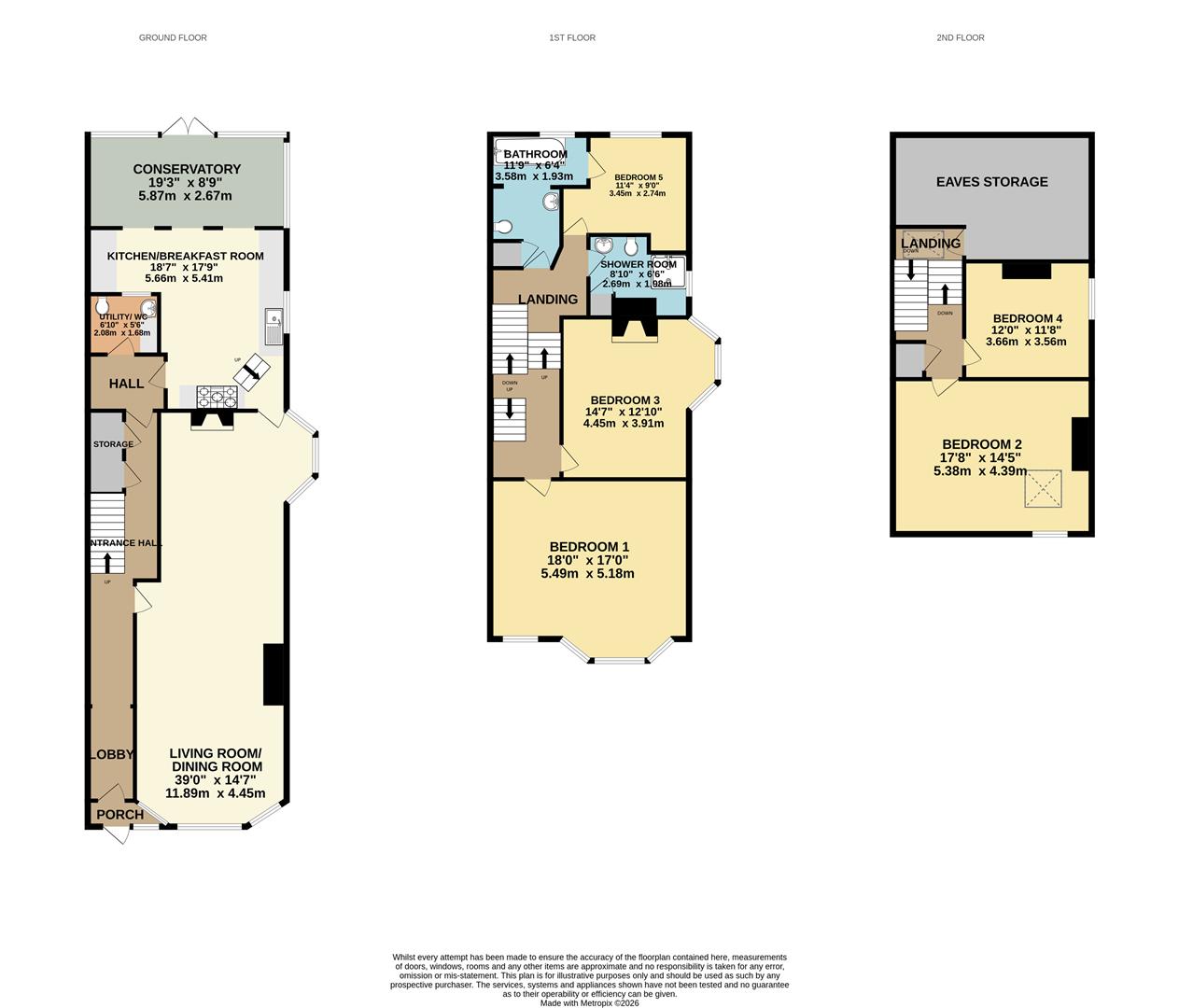 8, Cliff Road, Eastbourne floorplan
