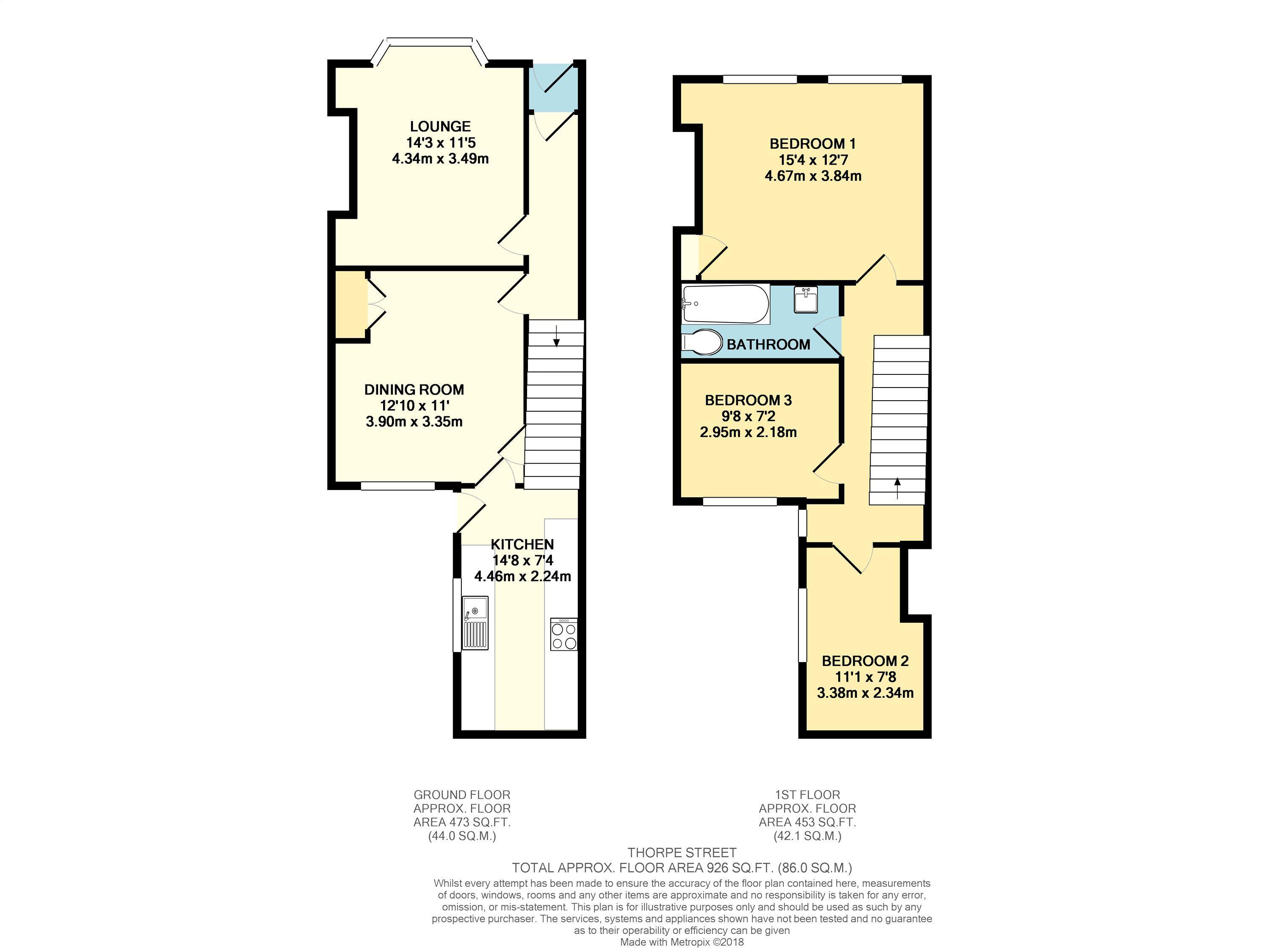 3 Bedrooms Terraced house for sale in Thorpe Street, York, North Yorkshire YO23