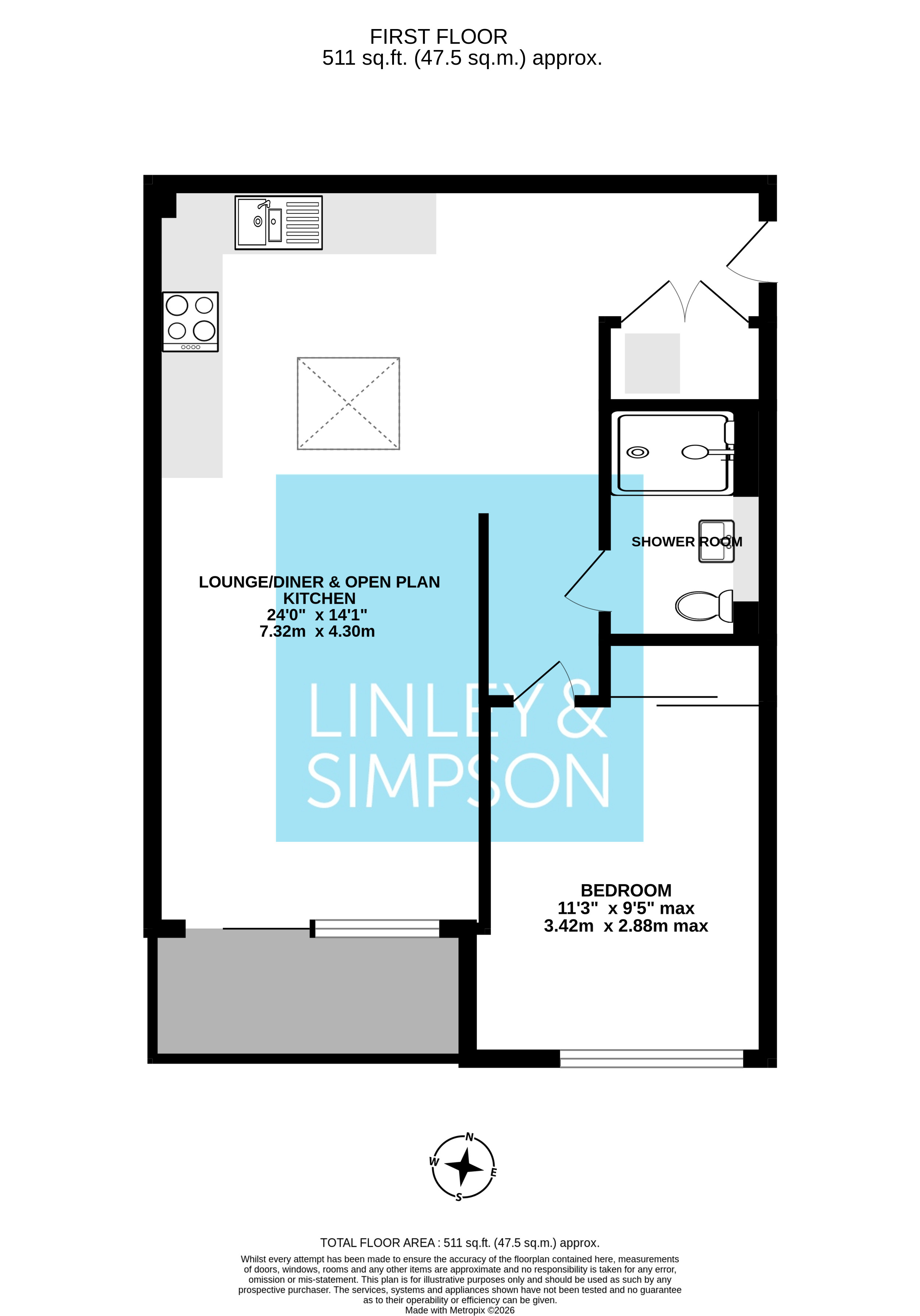 5, Bayldon House, York floorplan