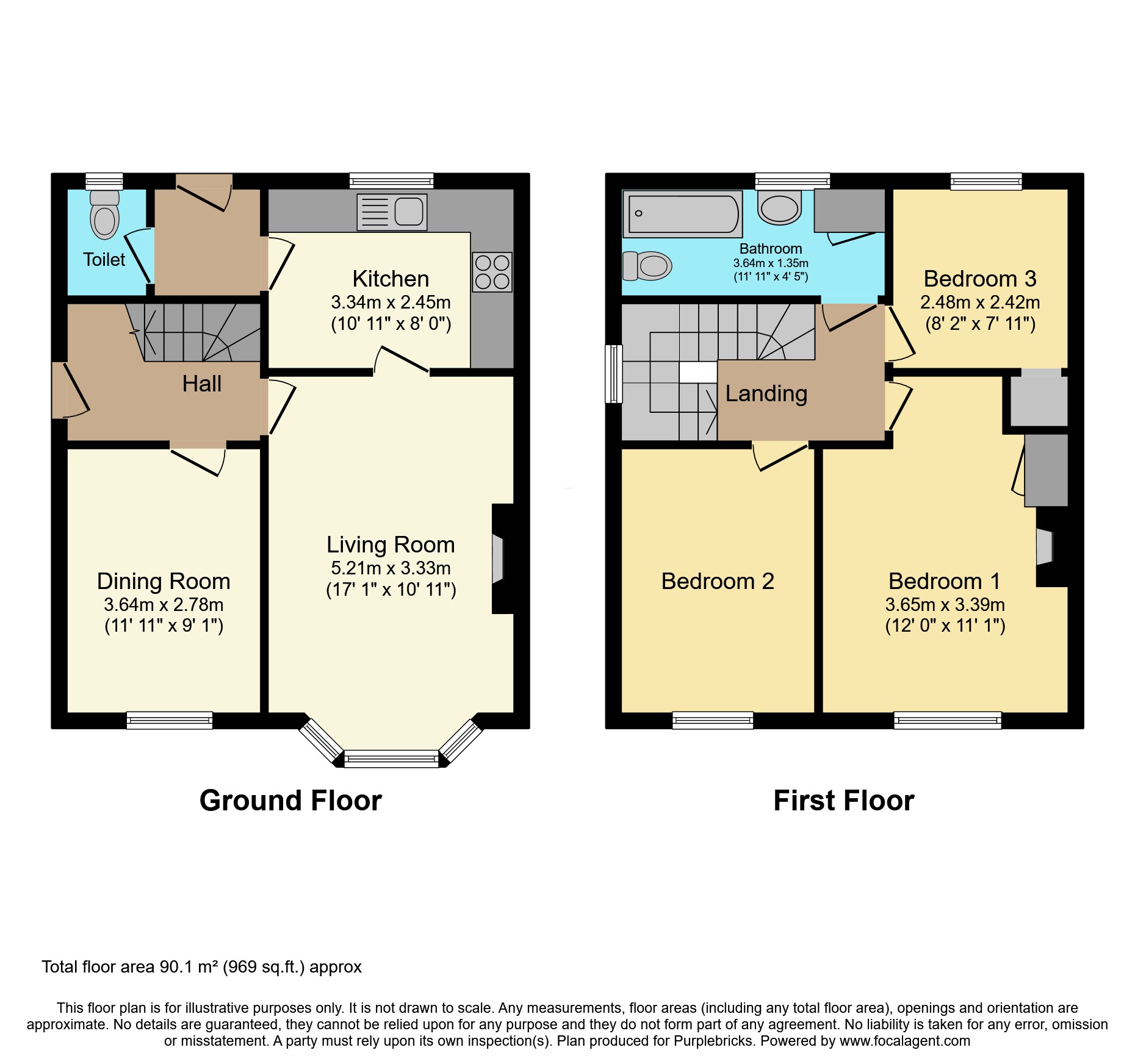 3, Maes Y Dre, Mold floorplan