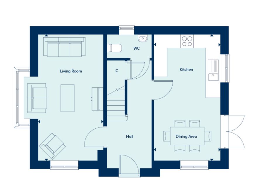 221, Farley Way, Gloucester floorplan