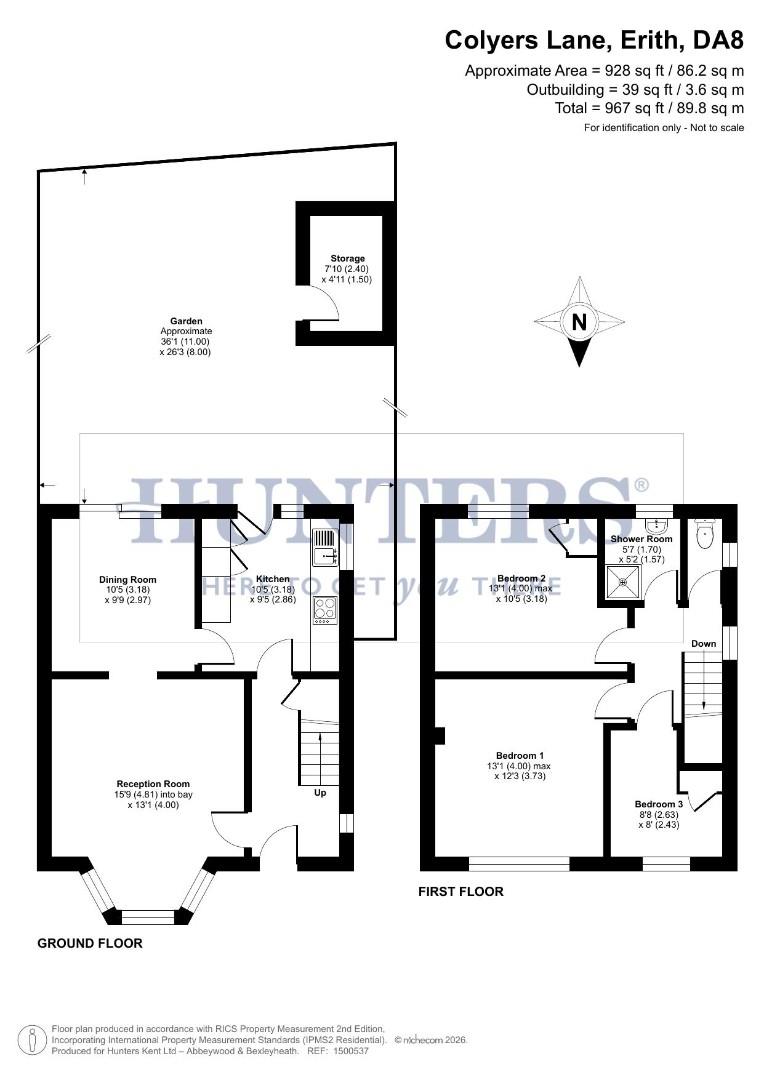 209, Colyers Lane, Erith floorplan