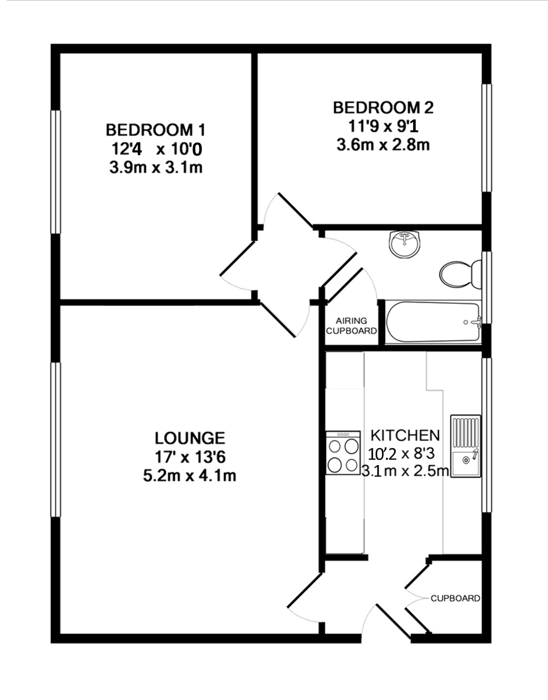 13, Barbrook Close, Cardiff floorplan
