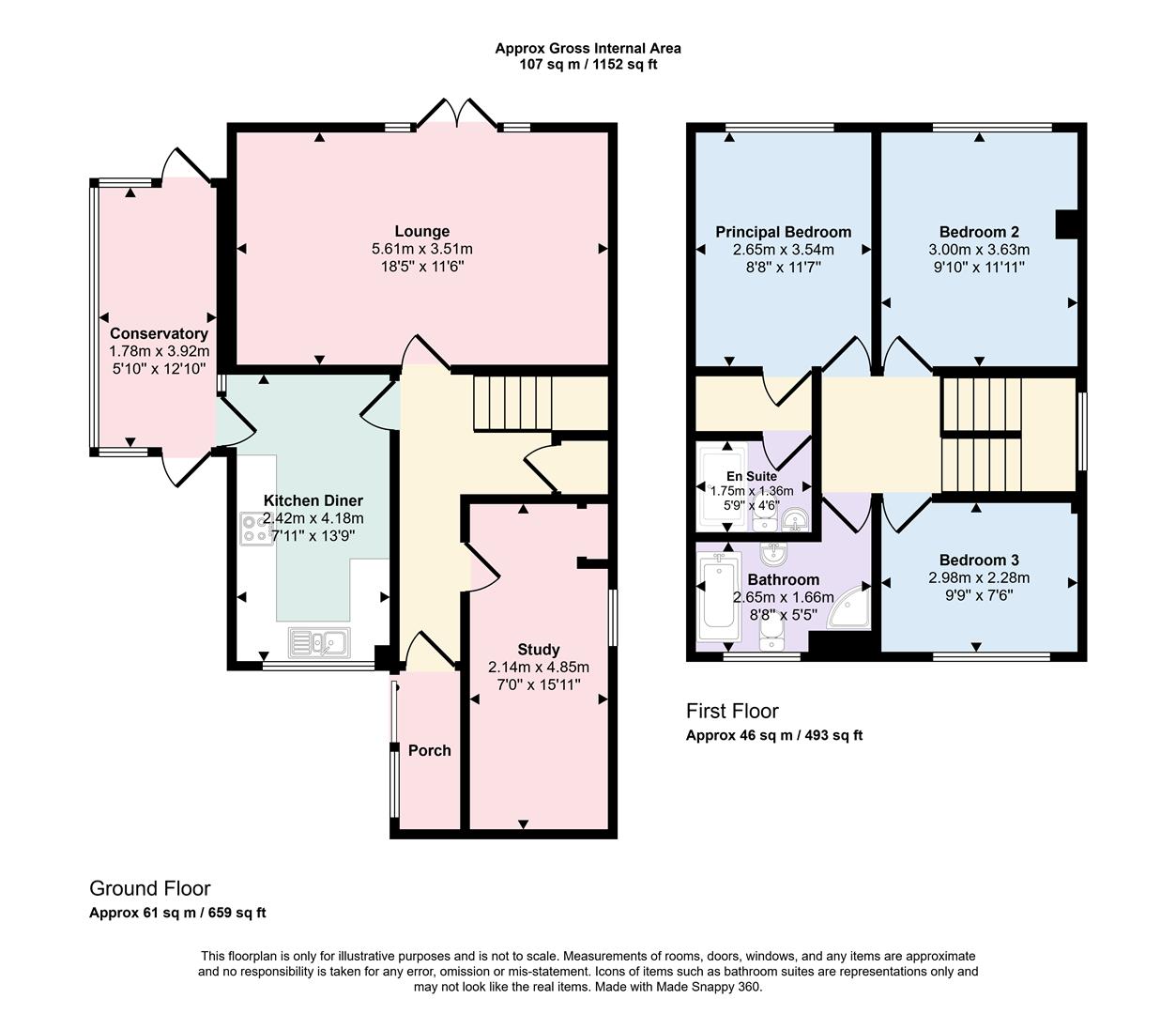 2, Quantock Drive, Nuneaton floorplan