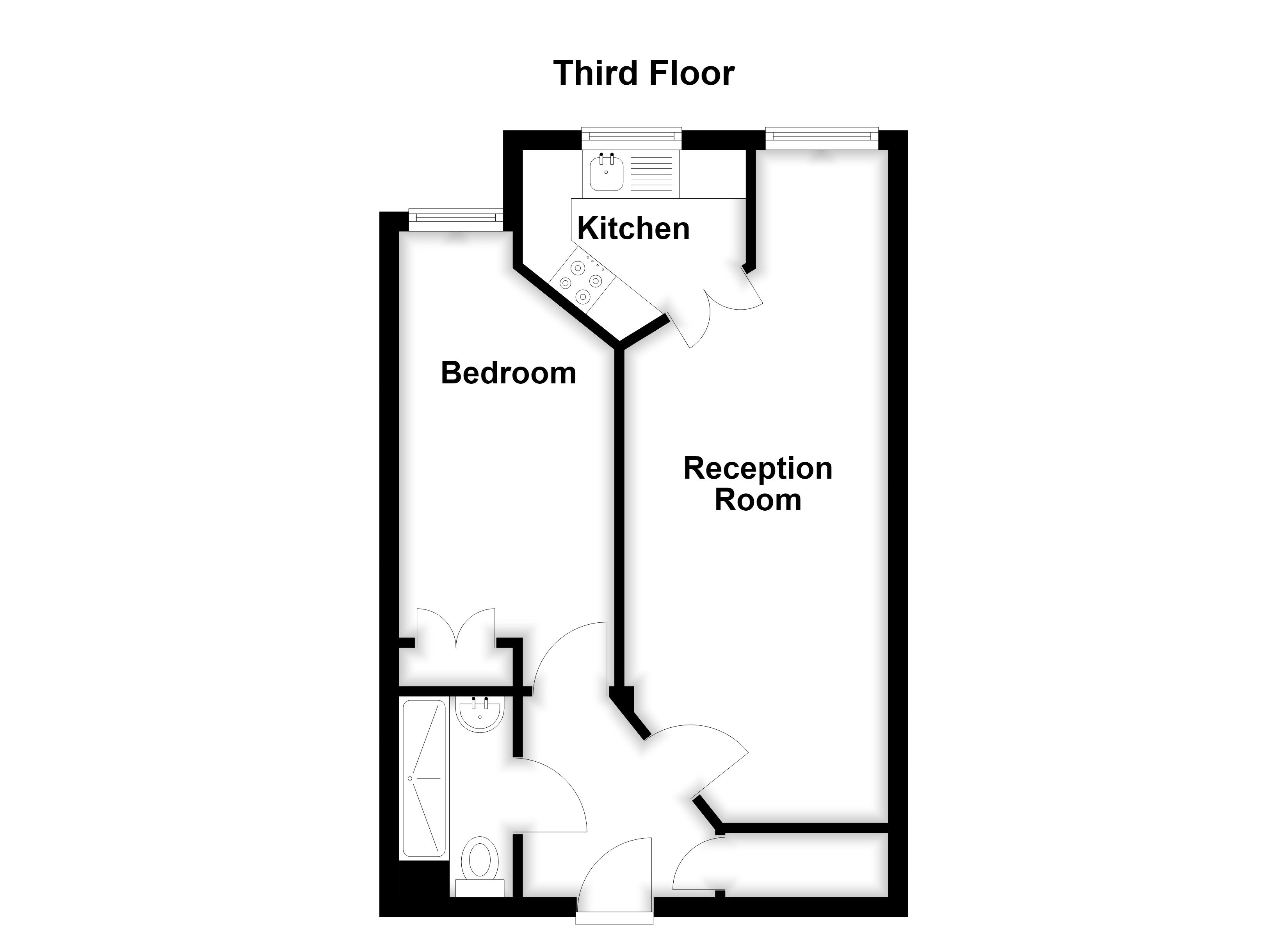 Flat 52, Watersedge Court, 1, Wharfside Close, Erith floorplan