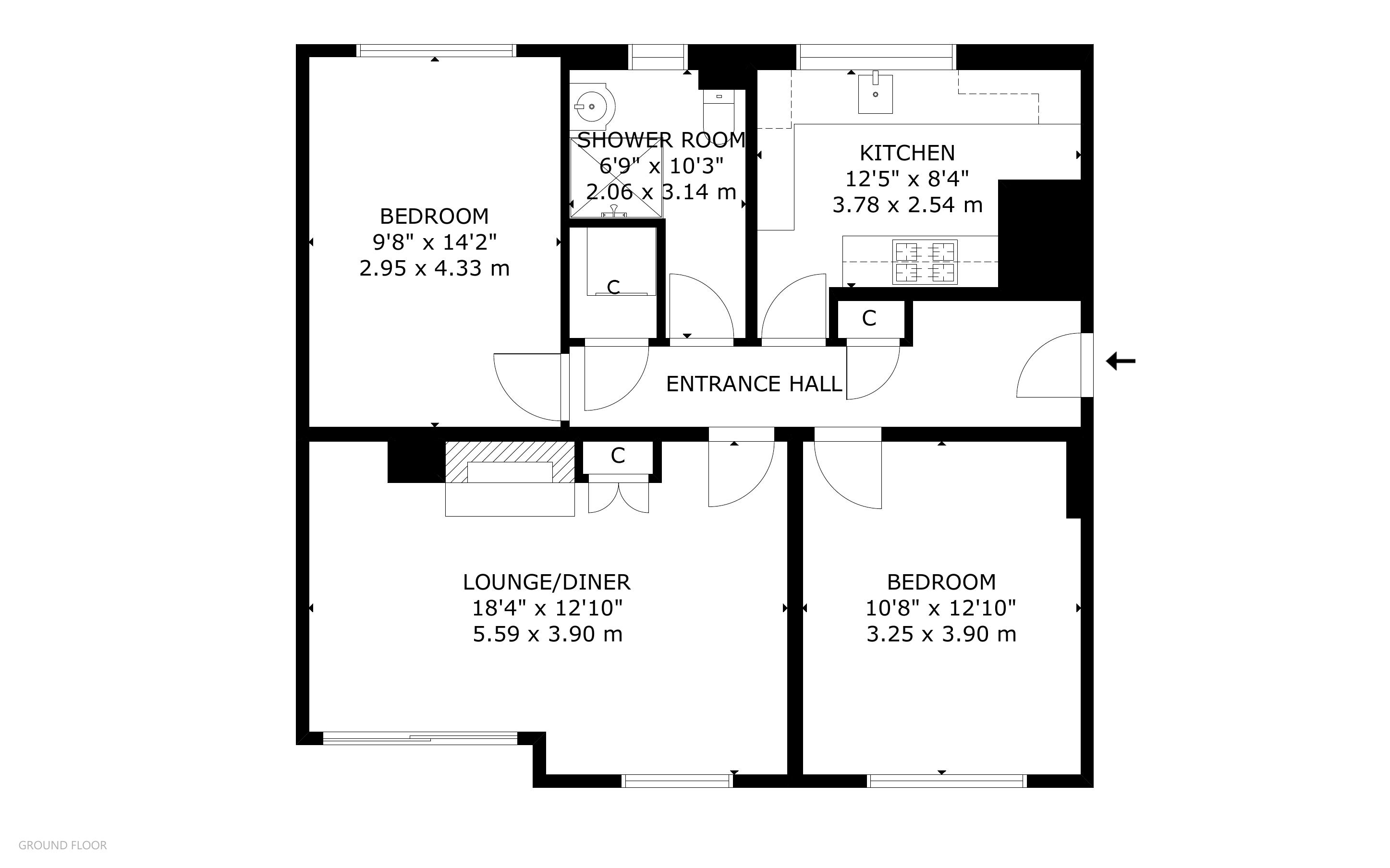 3/1, Ardshiel Avenue, Edinburgh floorplan