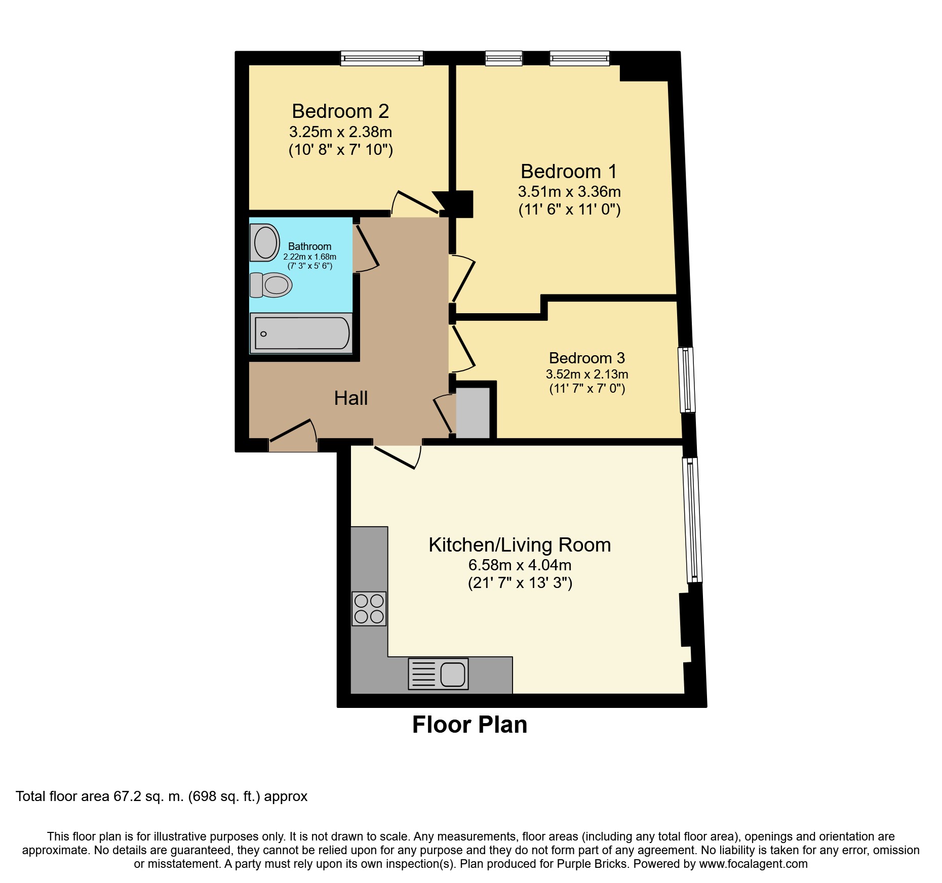 3 Bedrooms Flat for sale in Lamb's Passage, The City EC1Y