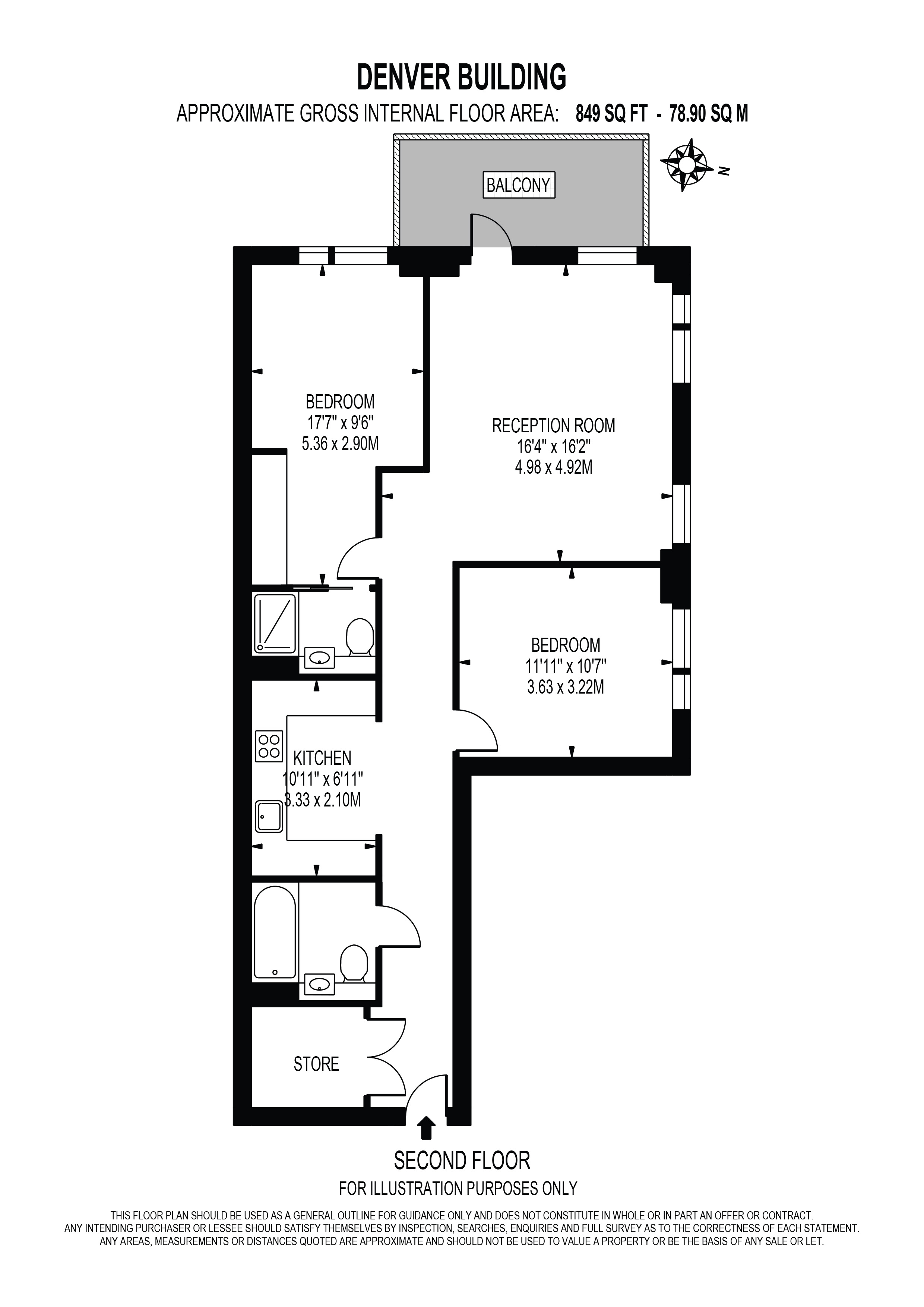 10 Denver Building 6, Malthouse Road, London floorplan