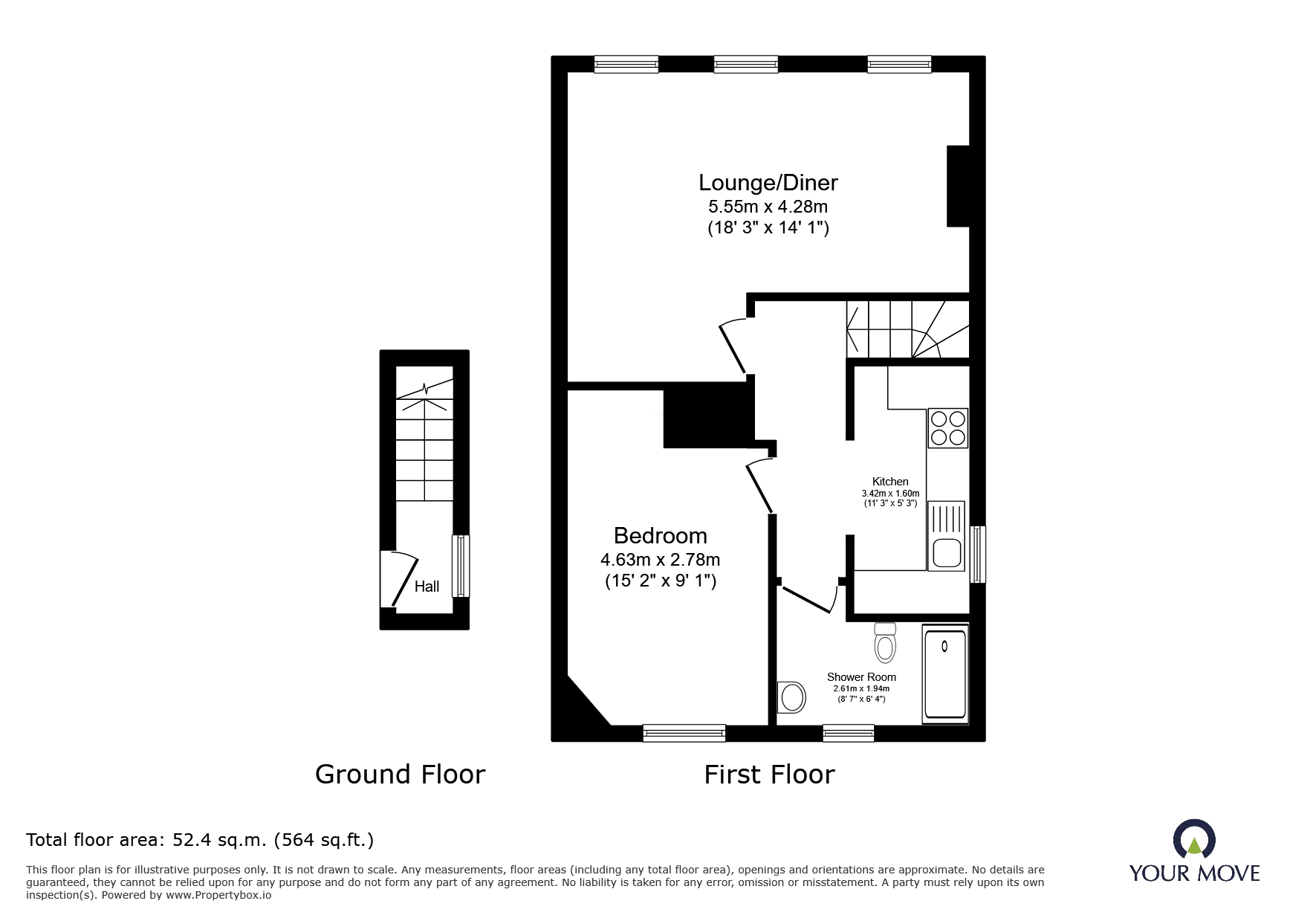 Flat 5, 24, Albion Hill, Kent floorplan