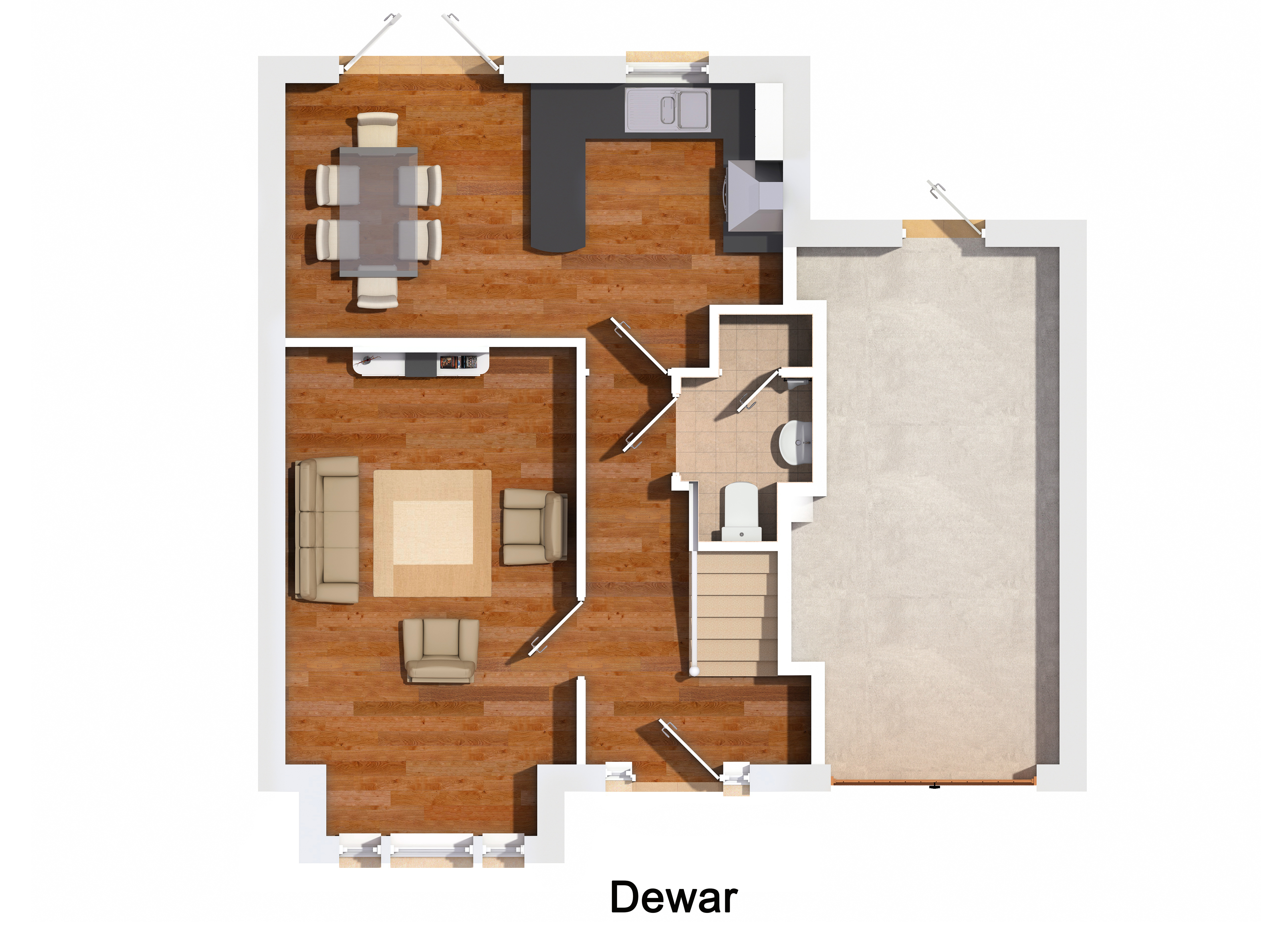 3 Bedrooms Detached house for sale in Cawburn Road, Uphall Station EH54